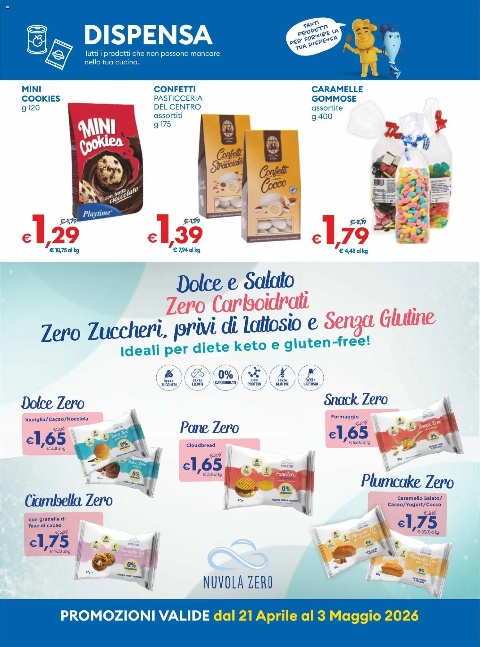 Volantino MD Discount del 21.04.2026 | Pagina: 19 | Prodotti: Cioccolato, Formaggio, Plumcake, Cacao