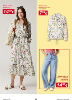 Kik katalog akcije – veljaven od 23.03.2026 | Stran: 4 | Izdelki: Bluza, Hlace, Obleka, Pas