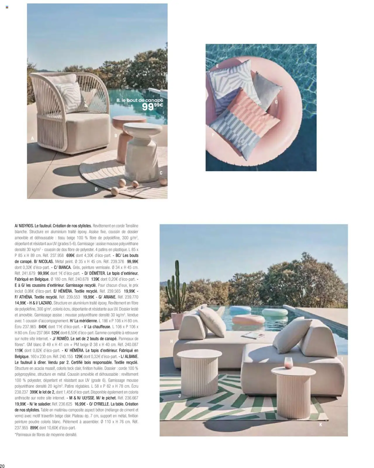 {H1} | Page: 22 | Produits: Plateau, Poudre, Mousse, Fauteuil