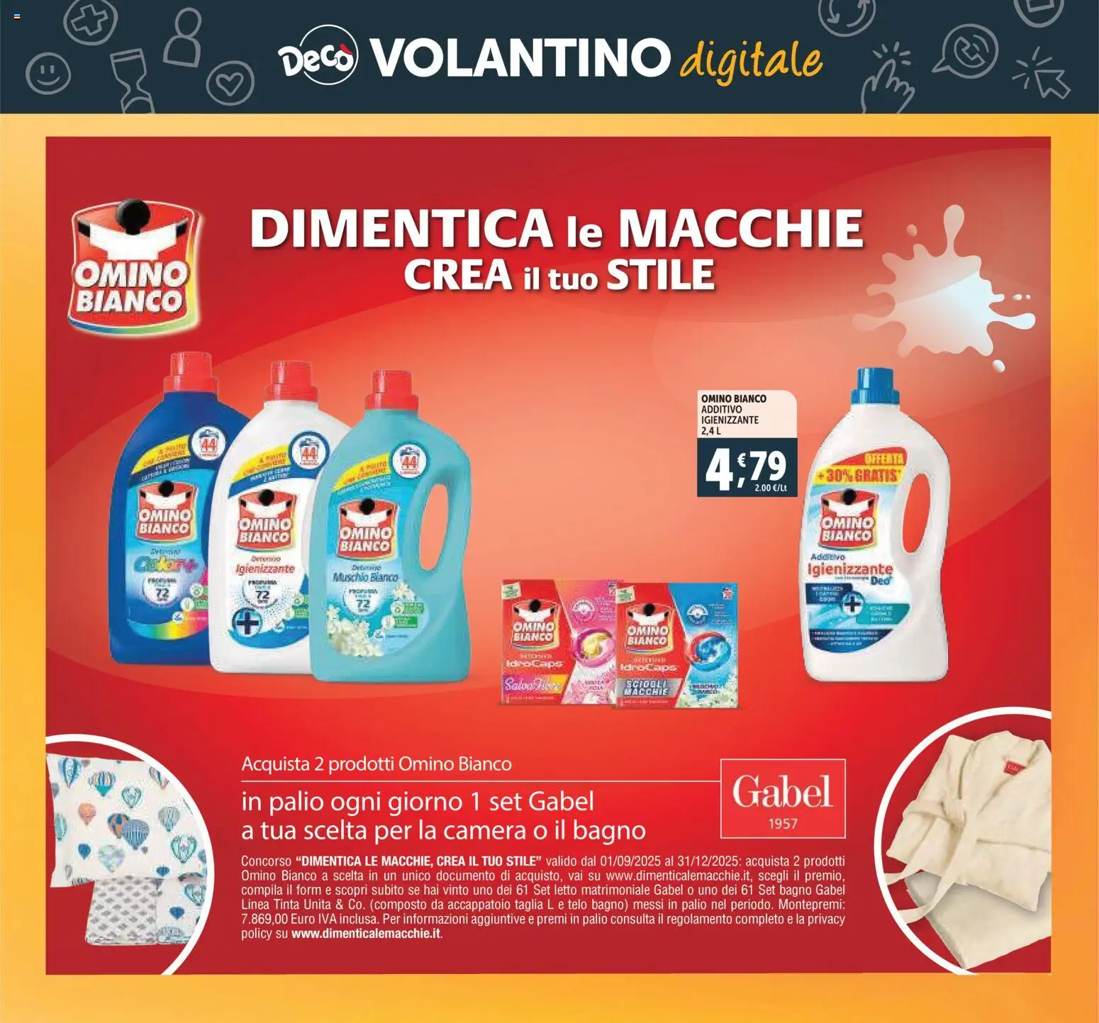 Volantino Decò del 20.11.2025 | Pagina: 33 | Prodotti: Accappatoio, Letto matrimoniale, Letto, Bagno
