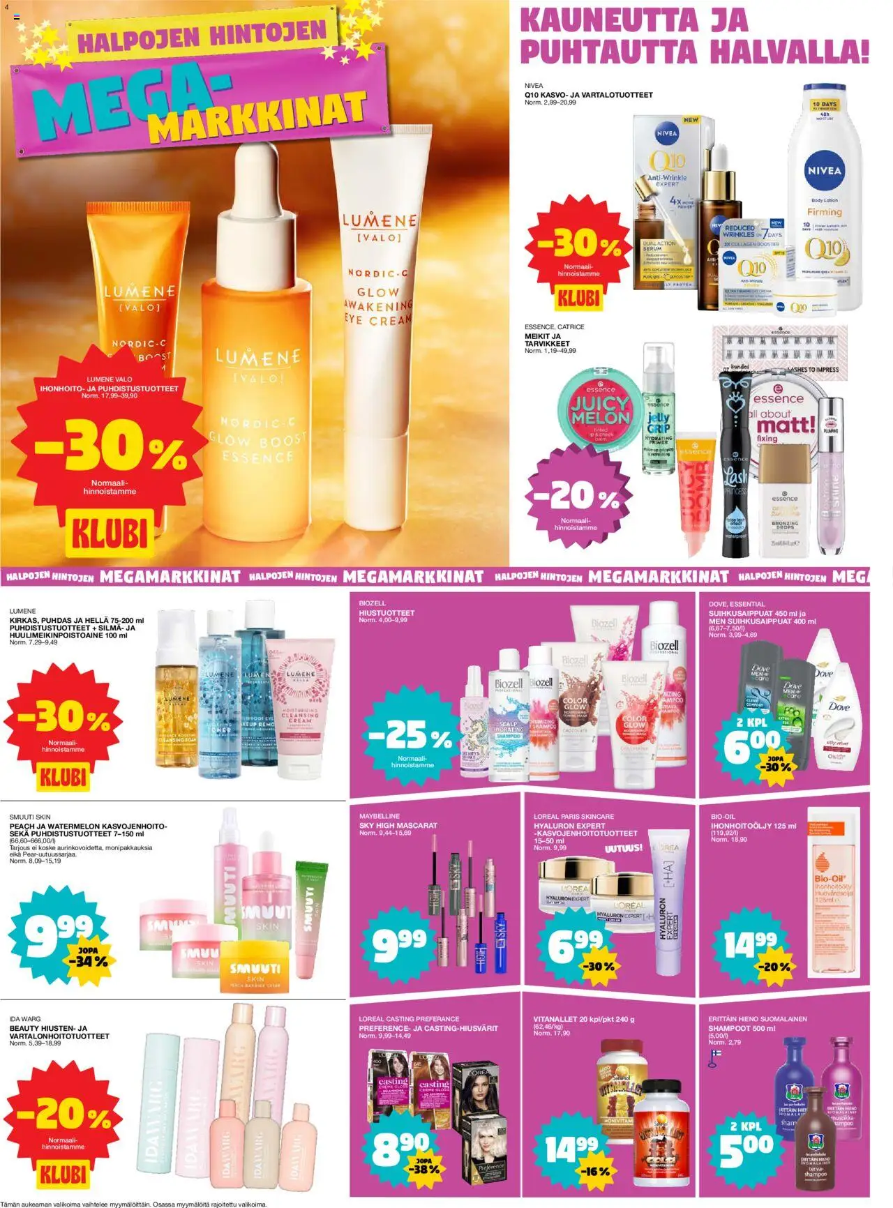 Tokmanni tarjoukset – voimassa 29.09.2025 alkaen | Sivu: 4 | Tuotteet: Hella, Shampoo
