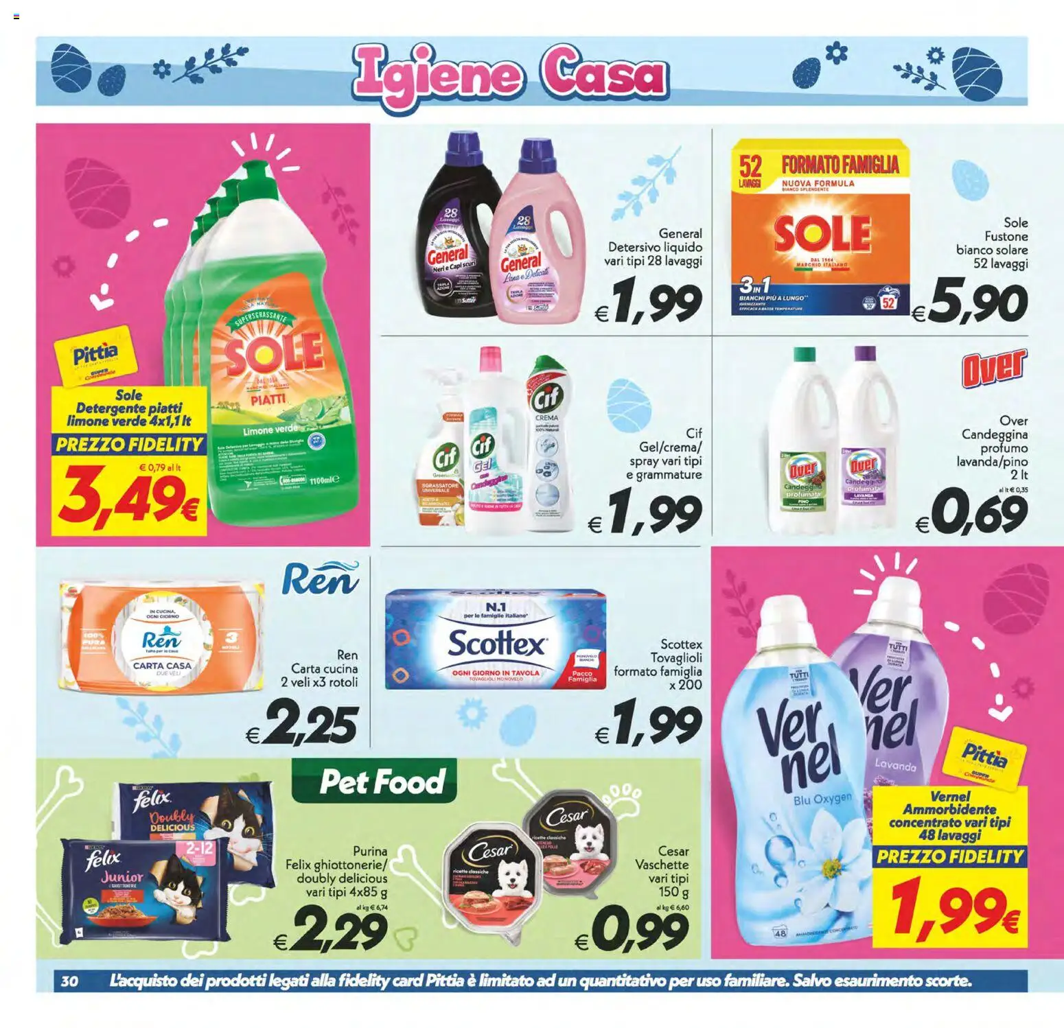 Volantino SuperConveniente del 27.03.2026 | Pagina: 30 | Prodotti: Candeggina, Sgrassatore, Lavanda, Vaschette
