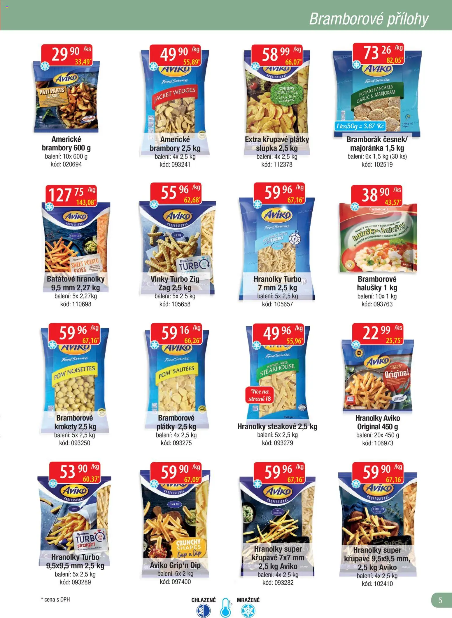 Astur & Qanto leták - Velkoobchod fresh 03/2026 od 01.03.2026 | Strana: 5 | Produkty: Krokety, Hranolky, Brambory, Halušky