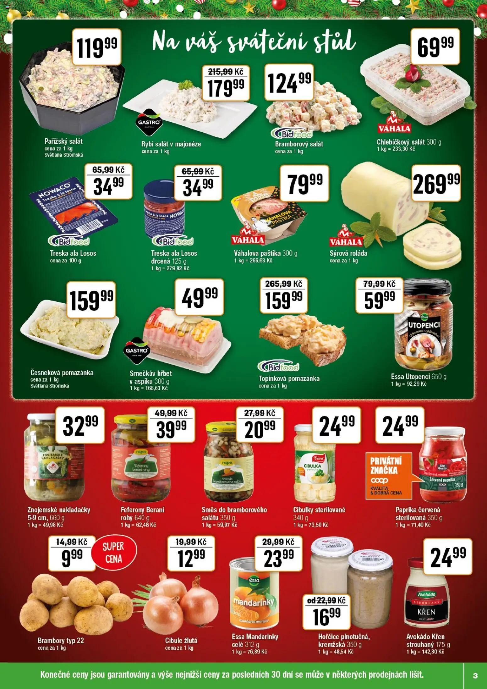 Tempo leták - Tuty od 17.12.2025 | Strana: 3 | Produkty: Utopenci, Brambory, Pomazánka, Paštika