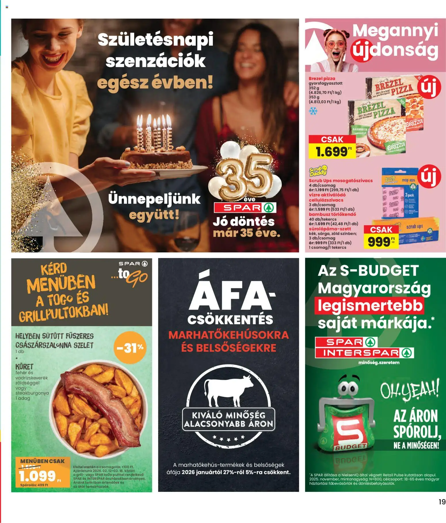 Interspar akciós ujság - amely érvényes a következő dátumtól: 12.02.2026 | Oldal: 19