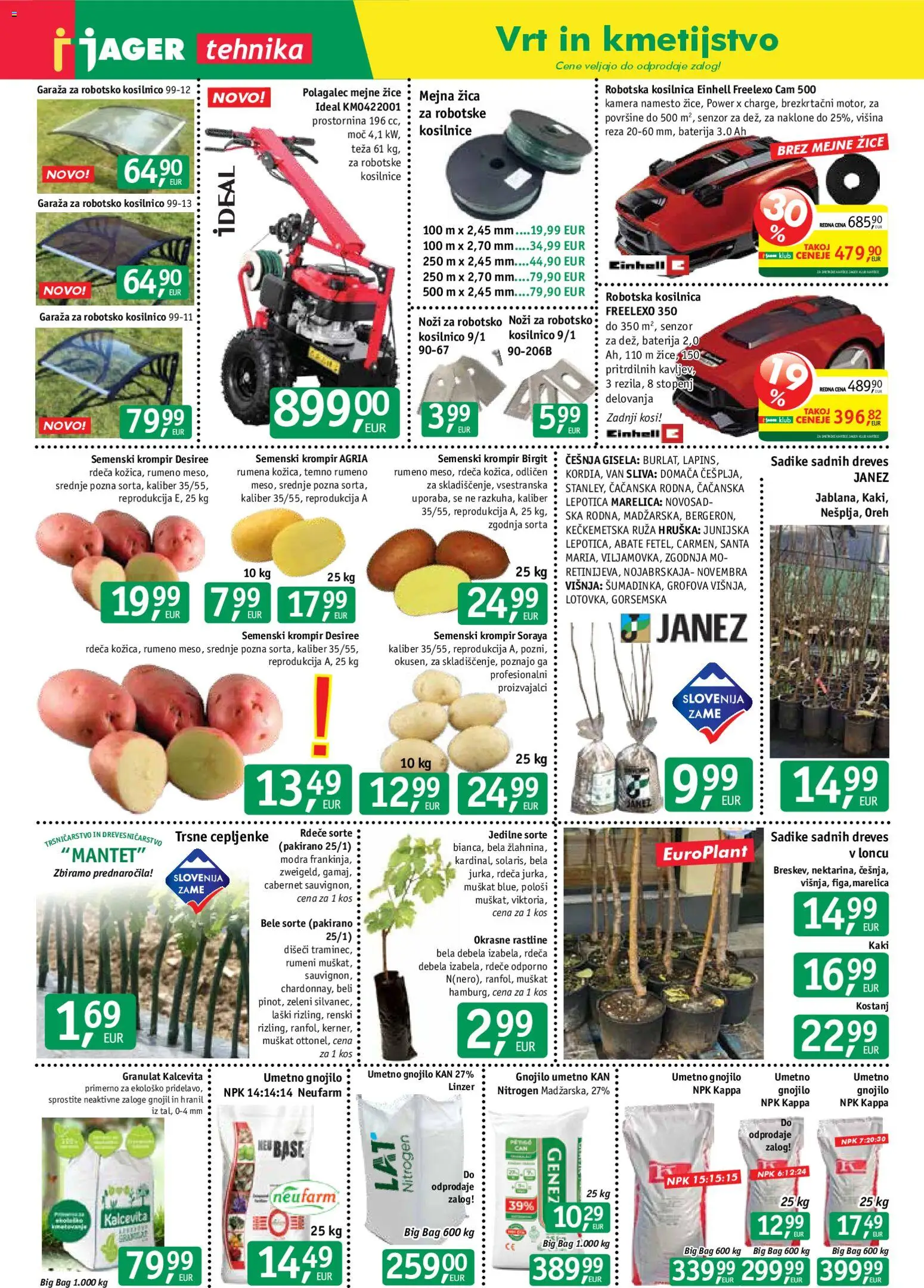 Novi Jager katalog ponudbe – veljaven od 25.02.2026 | Stran: 6 | Izdelki: Kaki, Baterija, Teza, Krompir