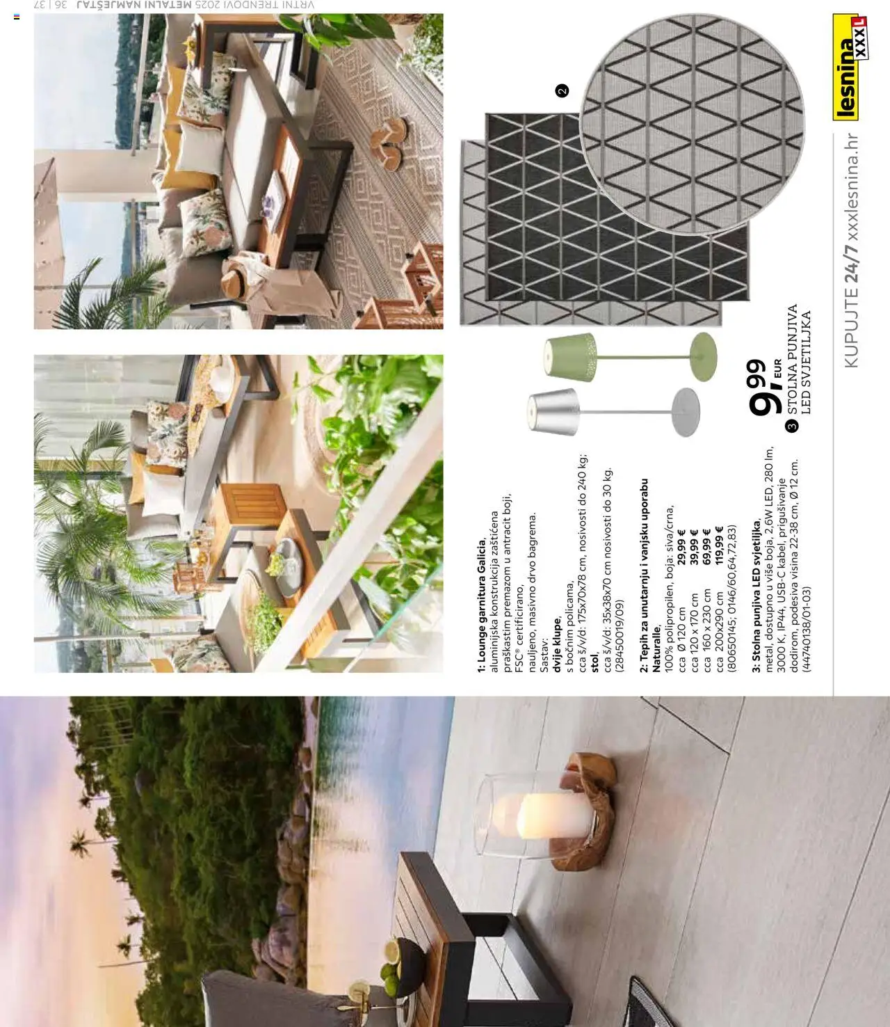 Lesnina katalog | vrijedi od 25.02.2025 | Stranica: 37 | Proizvodi: Tepih, Svjetiljka