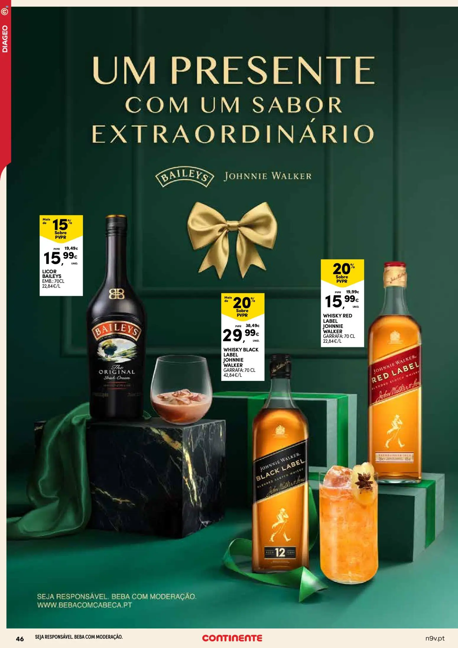 Continente - Açores: Natal │ válido de 11.12.2025 | Página: 46 | Produtos: Whisky, Licor