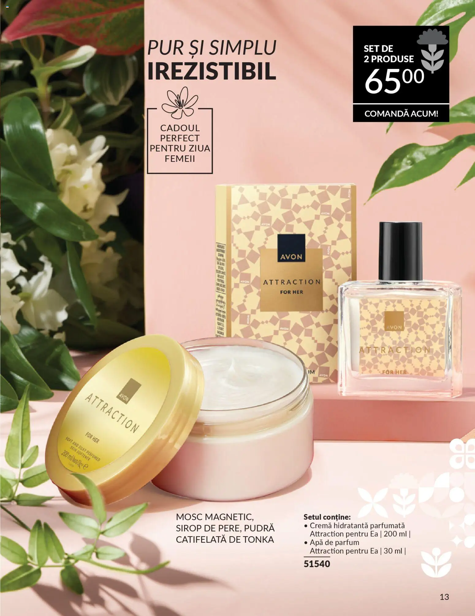 Noul catalog Avon – valabil de la 01.02.2026 | Pagină: 13 | Produse: Apă de parfum, Body, Cremă, Apă