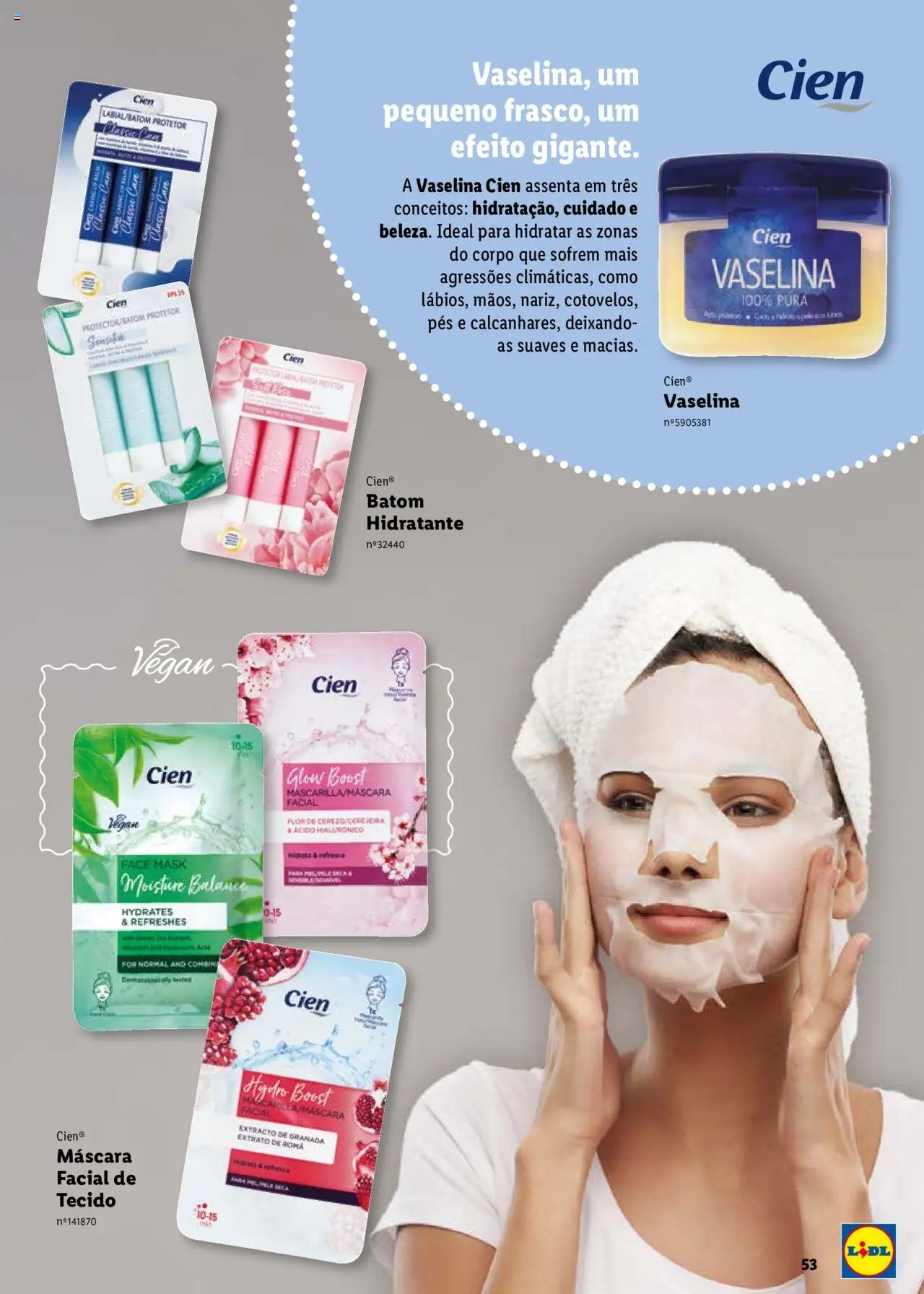 Lidl Cien - Beleza Inteligente │ válido de 26.02.2024 | Página: 53 | Produtos: Batom, Máscara facial