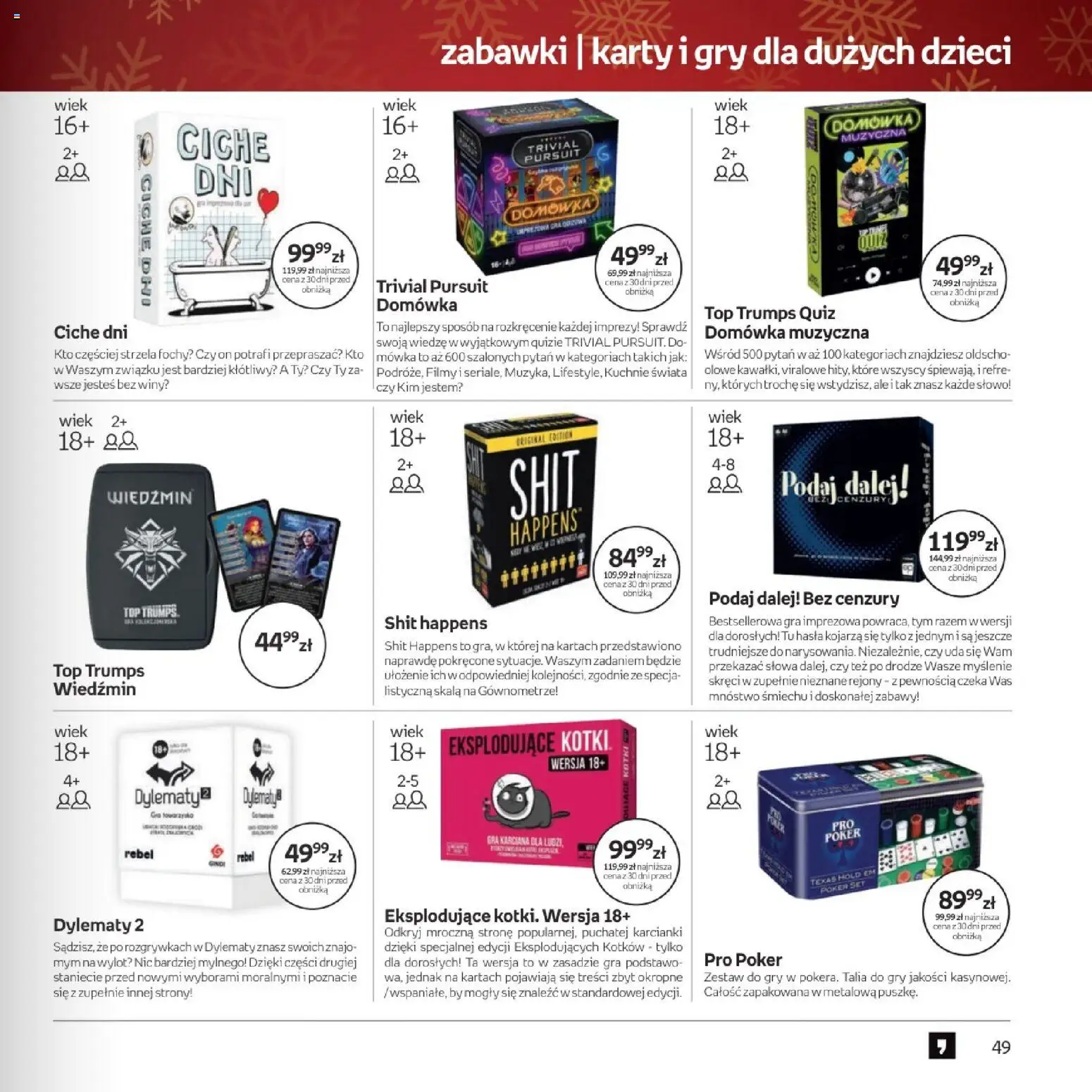 Empik promocje - Xmas Zabawki od 26.11.2025 | Strona: 49 | Produkty: Top, Gra, Gry