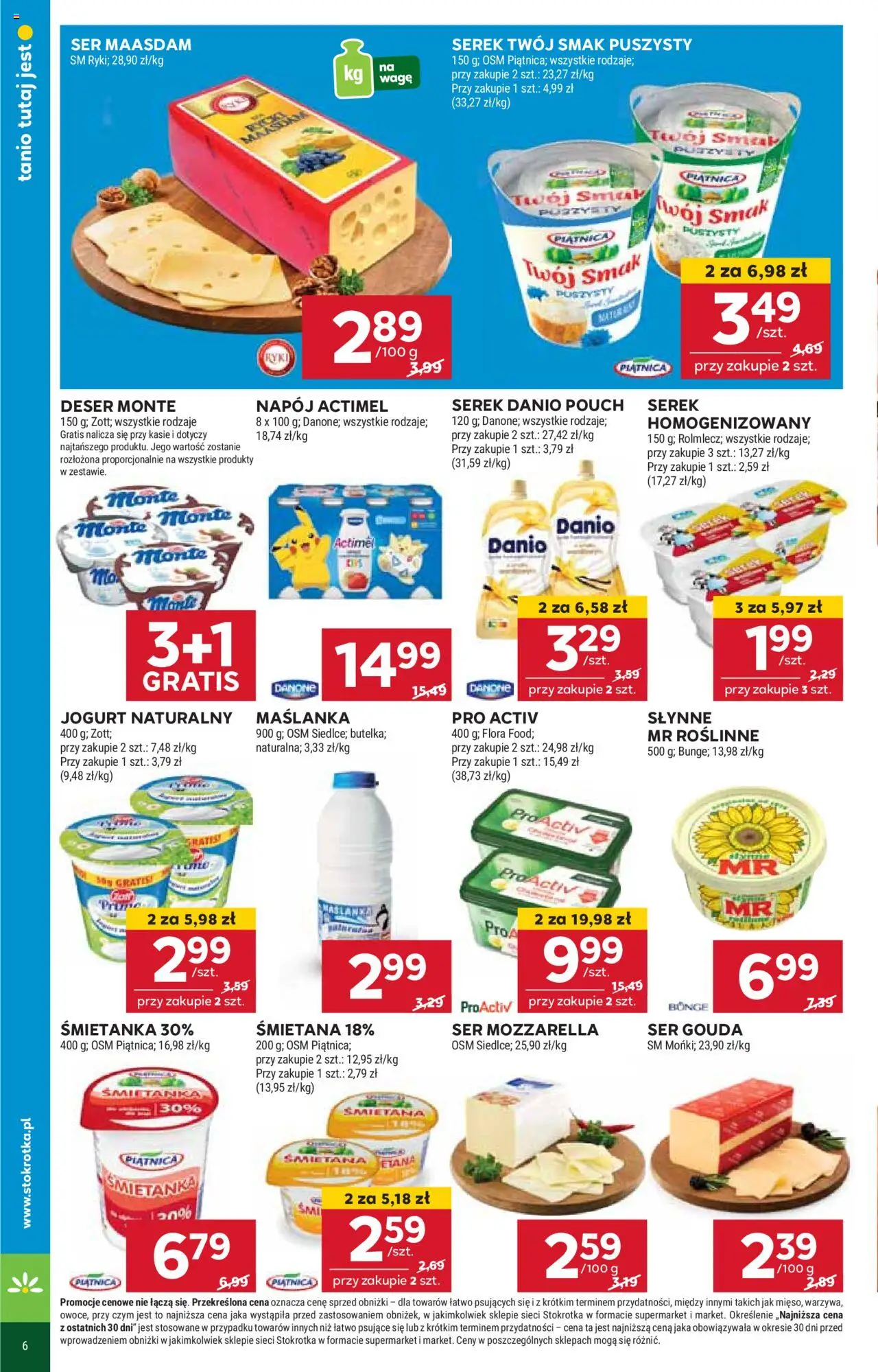 Stokrotka Gazetka od 29.05.2025 | Strona: 10 | Produkty: Serek Twój Smak, Maślanka, Serek, Jogurt naturalny