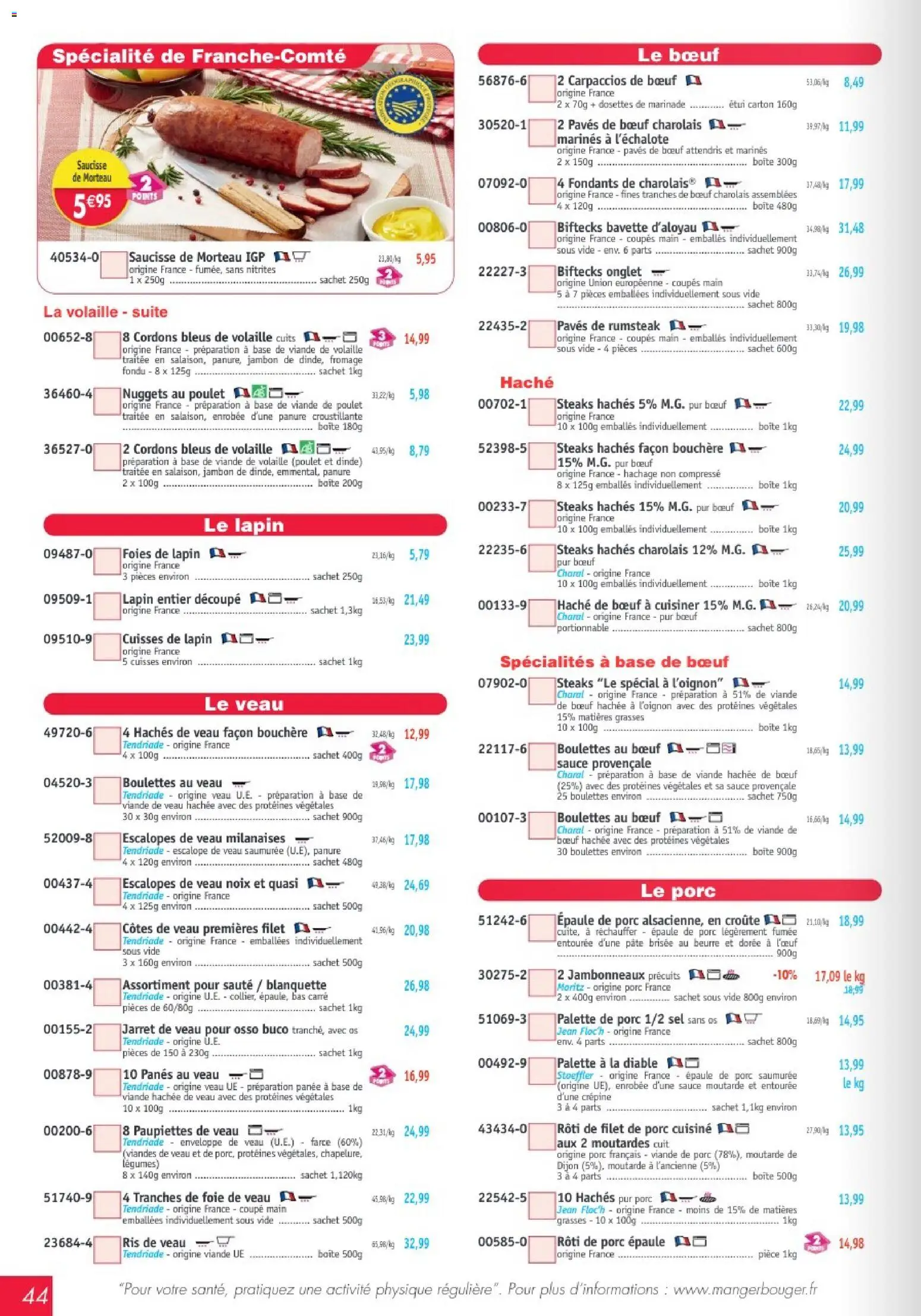 {H1} | Page: 44 | Produits: Étui, Palette à la diable, Moutarde, Viande de poulet