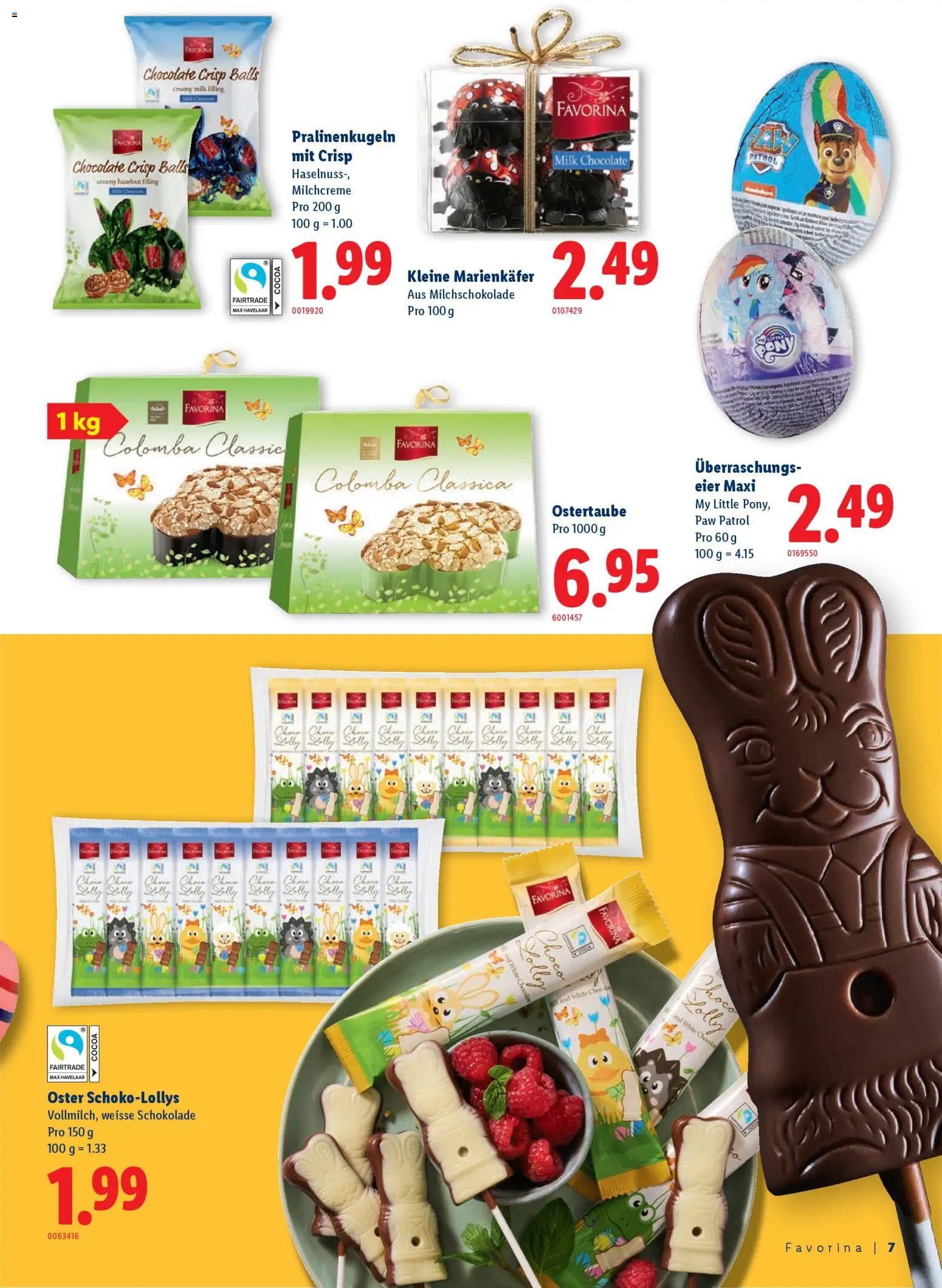 Lidl Aktionen Ostern – gültig ab 26.02.2026 | Seite: 7 | Produkte: Eier, Schokolade