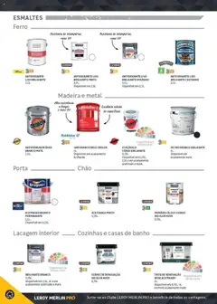 Pré-visualização Leroy Merlin Catálogo válido de 18.11.2024 | Página: 304 | Produtos: Tinta, Banho, Óleo, Verniz