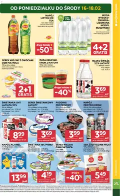 Pogląd oferty "Stokrotka Gazetka" - ważna od 12.02.2026 | Strona: 5 | Produkty: Ser żółty, Serek, Serek wiejski, Woda
