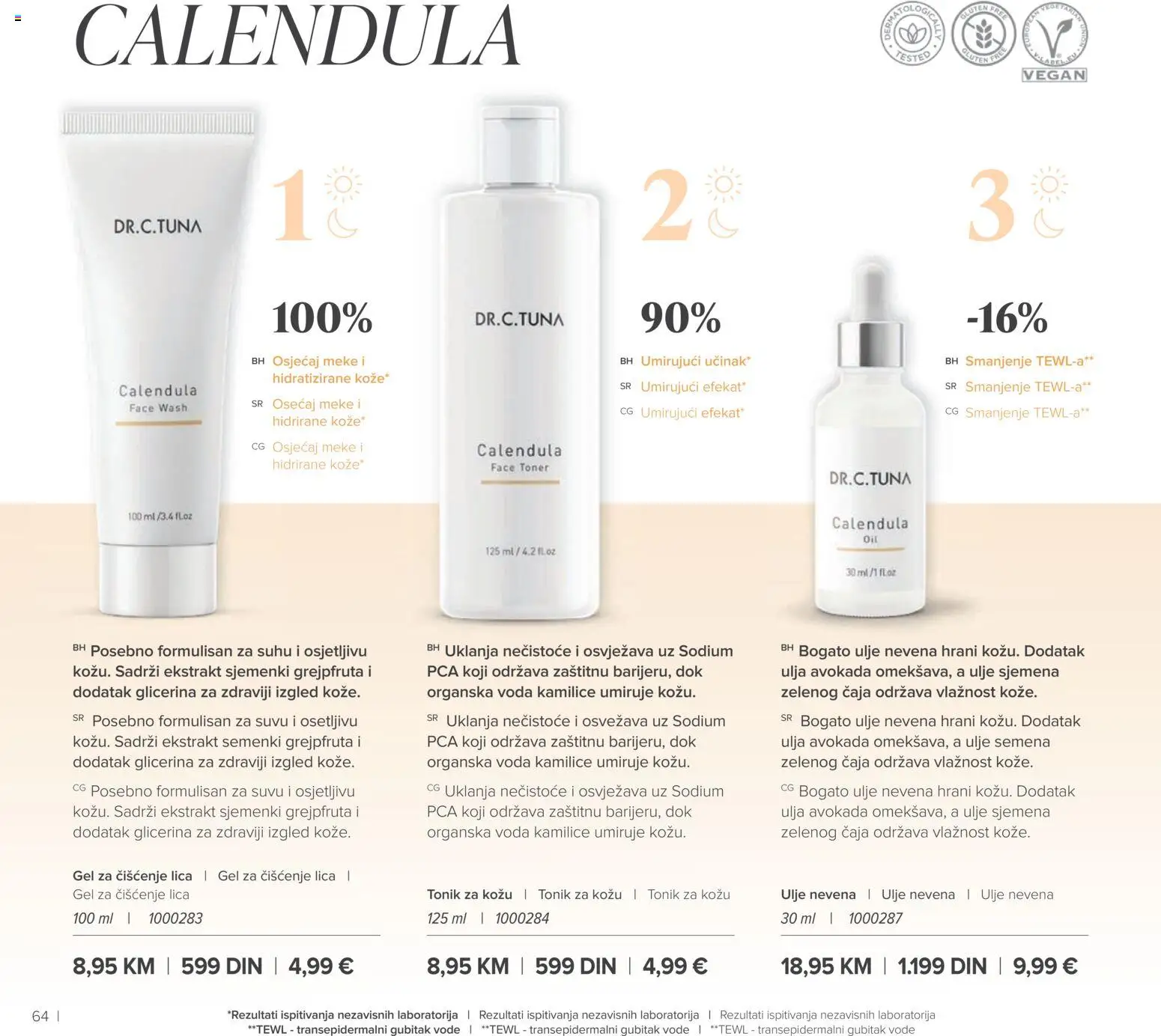 Farmasi katalog - važi od 01.03.2026 | Strana: 64 | Proizvode: Voda, Ulje, Toner, Tonik