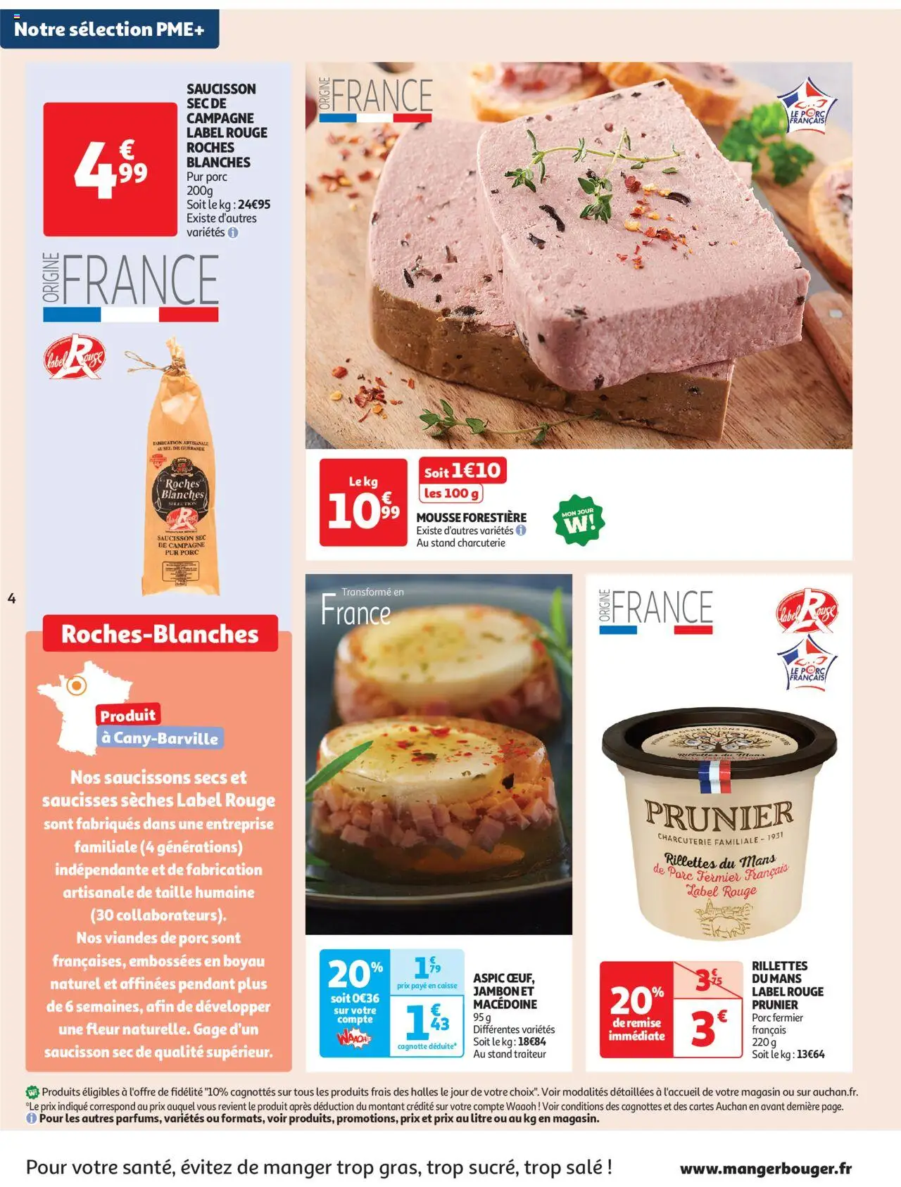  | Page: 4 | Produits: Saucisson, Mousse, Sel, Jambon