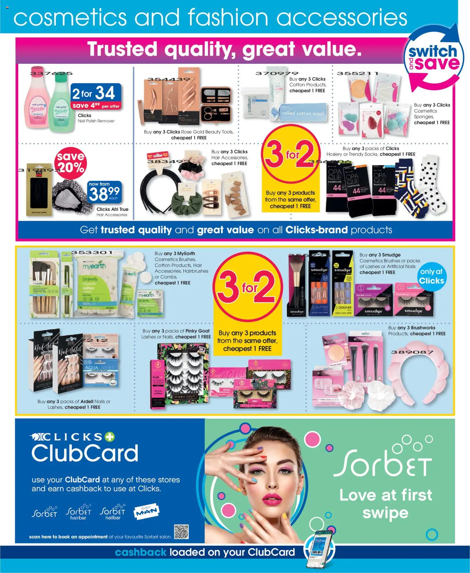 New Clicks catalogue – valid from 23.10.2025 | Page: 16 | Products: Tweezer, Switch, Nail polish