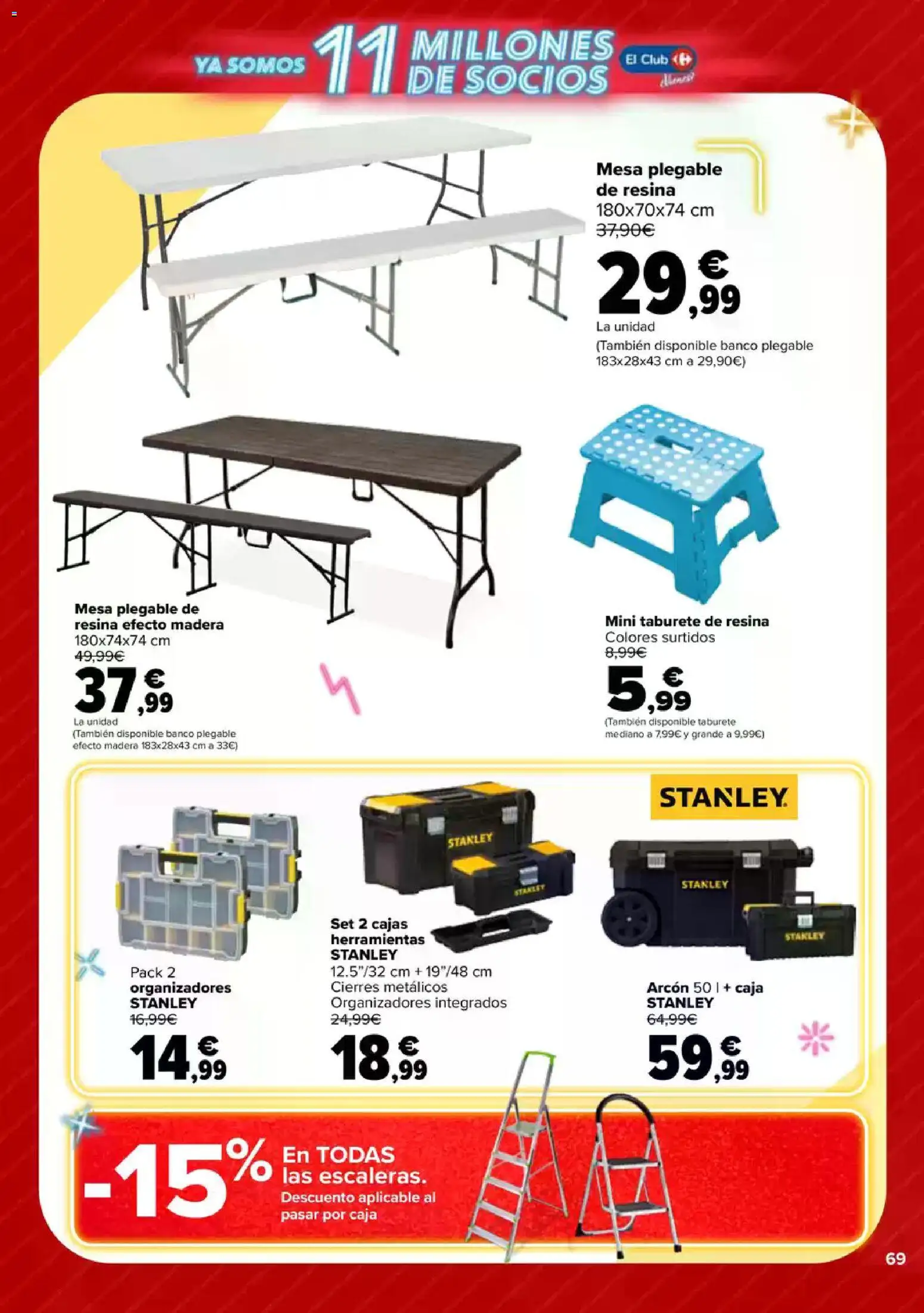 Carrefour folleto │ válido desde el 23.04.2026 | Página: 68 | Productos: Taburete, Mesa, Caja