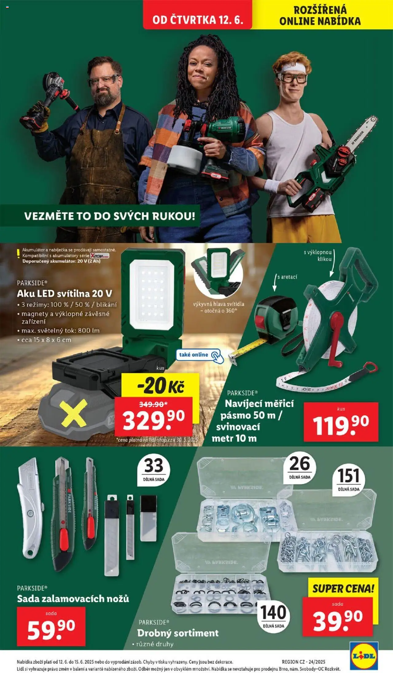 Lidl leták od 12.06.2025 | Strana: 39 | Produkty: Parkside, LED svítilna, LED, Svítilna