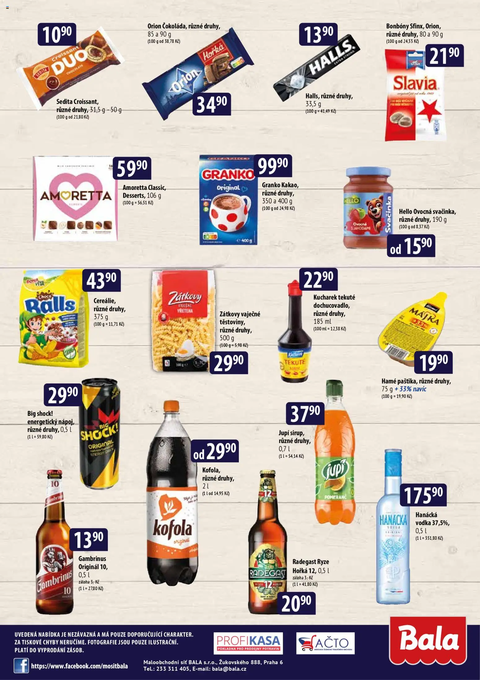 BALA malý leták  od 21.01.2026 | Strana: 2 | Produkty: Rýže, Pokladna, Bonbóny, Radegast