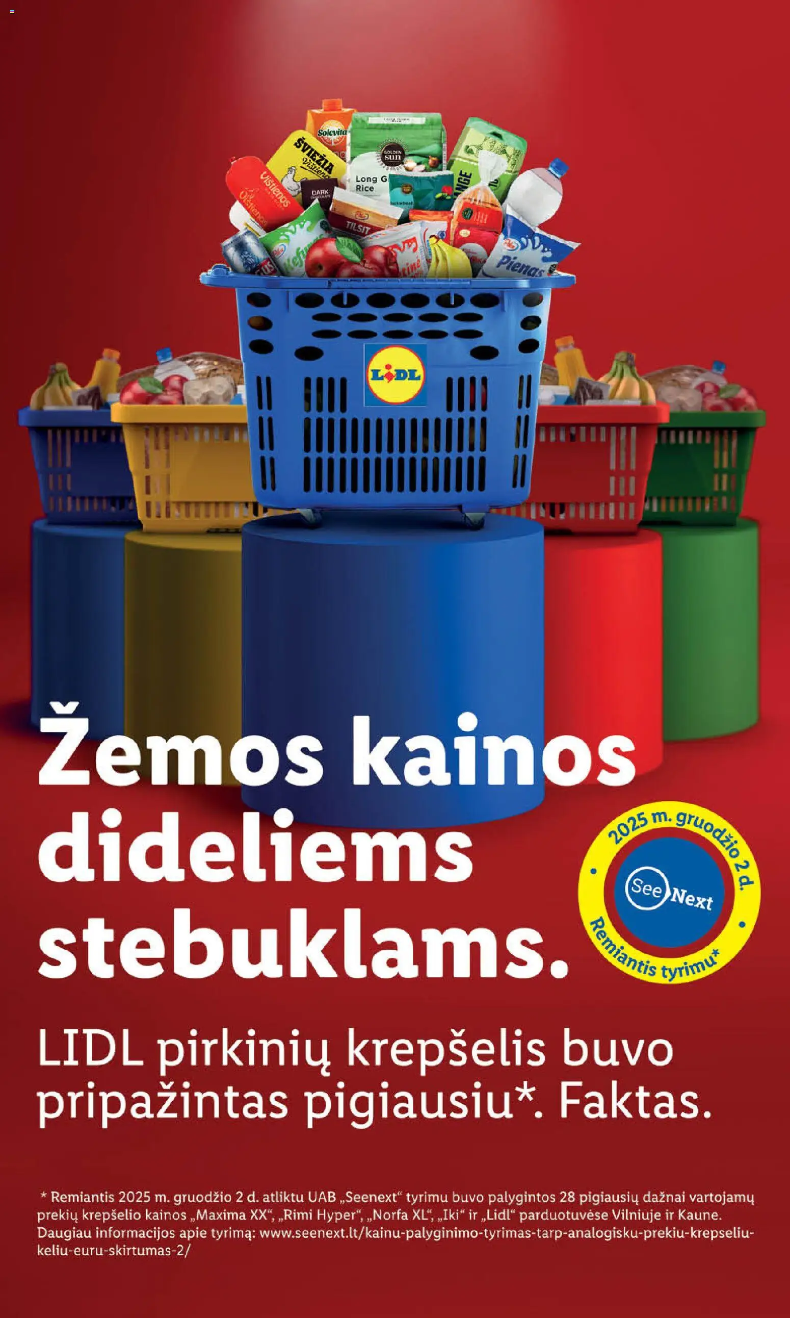 LIDL akcijos nuo 11.12.2025 | Puslapis: 4 | Prekių: Vištienos, Pienas, Krepšelis
