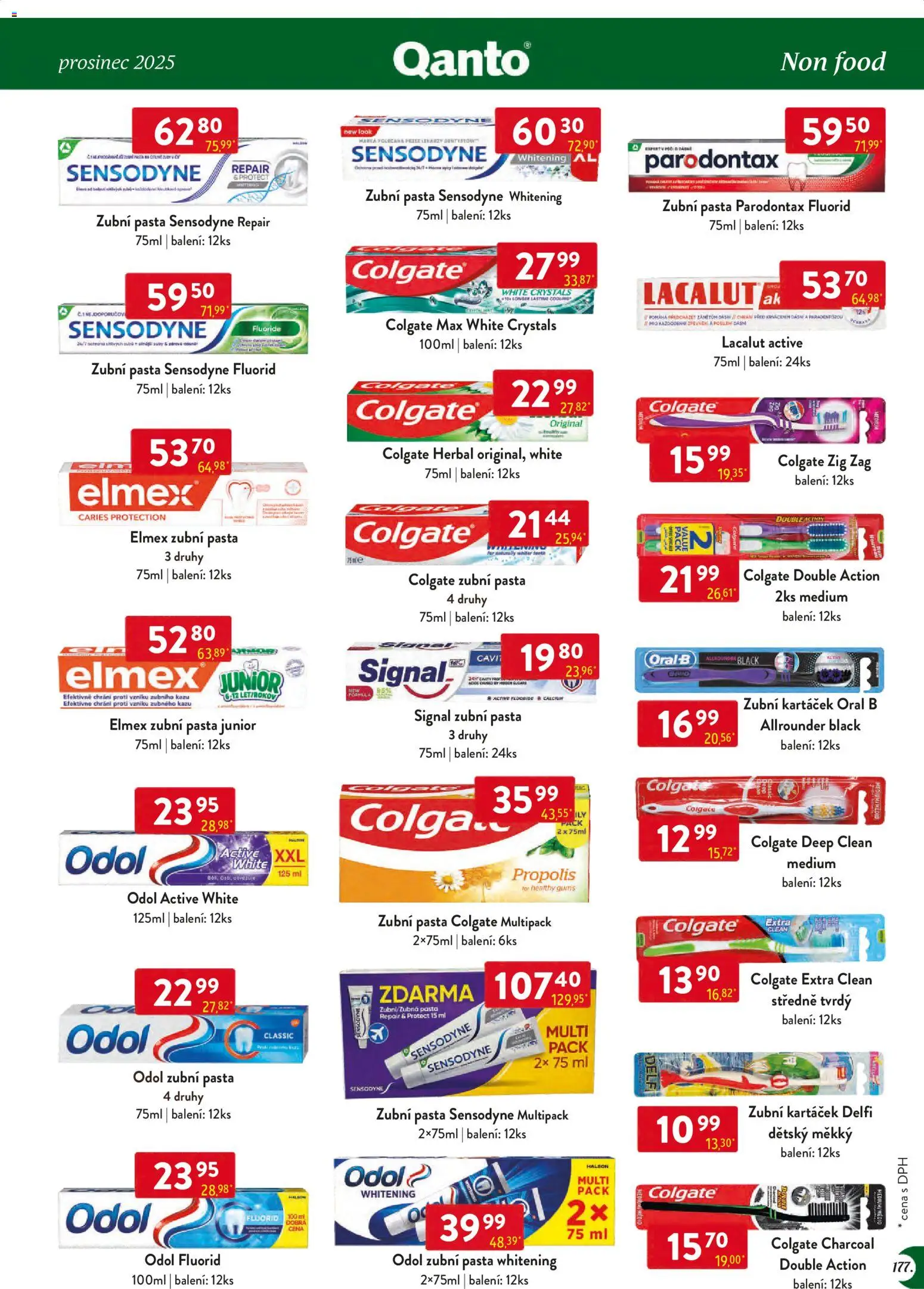 Astur & Qanto leták - Velkoobchod 12/2025 od 01.12.2025 | Strana: 177 | Produkty: Zubní pasta, Zubní kartáček, Elmex, Lacalut