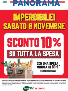 Anteprima del volantino Panorama Sconto 10% catalogo valido a partire dal 08.11.2025