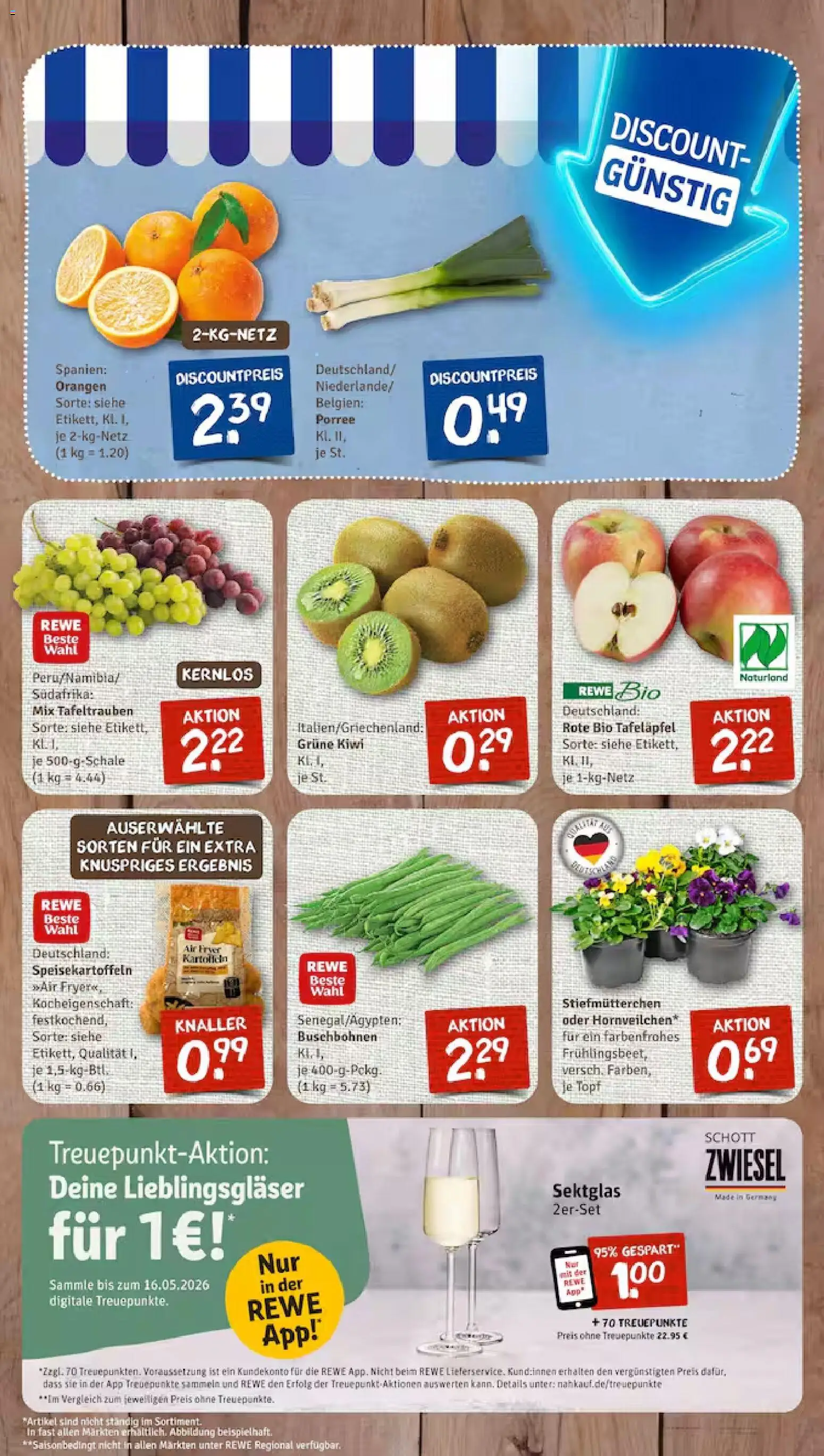 Nahkauf Prospekt 	 – gültig ab 23.02.2026 | Seite: 3 | Produkte: Stiefmutterchen, Orangen, Kiwi