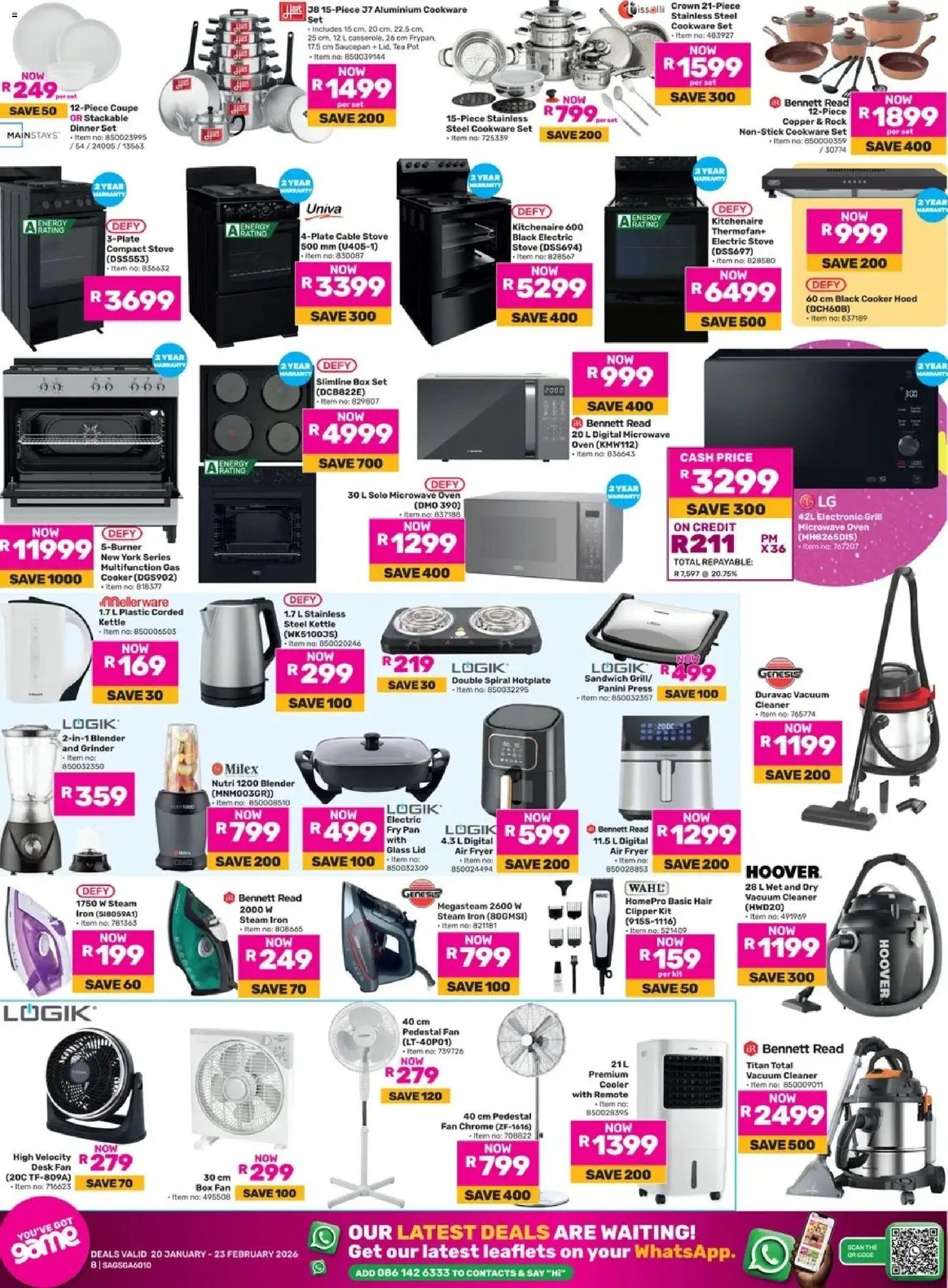 New Game catalogue – valid from 20.01.2026 | Page: 8 | Products: Pedestal, Fan, Box, Air fryer