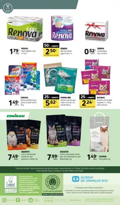 Pré-visualização Coviran folheto válido de 10.02.2026 | Página: 20 | Produtos: Purina one, Papel higiénico, Peru, Guardanapos