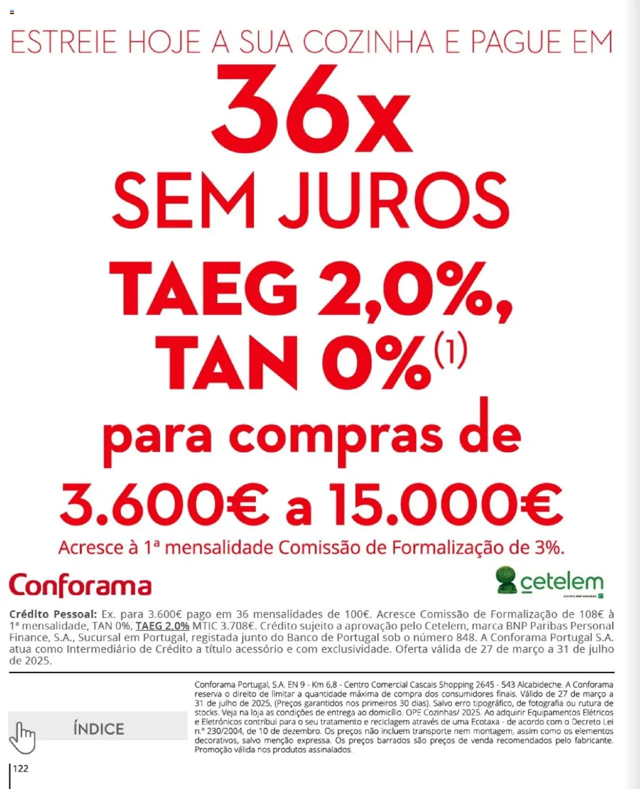 Conforama folheto │ válido de 27.03.2025 | Página: 122 | Produtos: Banco