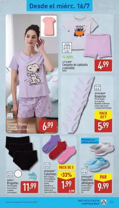 Aldi folleto Península │ válido desde el 14.07.2025 | Página: 17 | Productos: Pijama, Zapatillas, Camisón