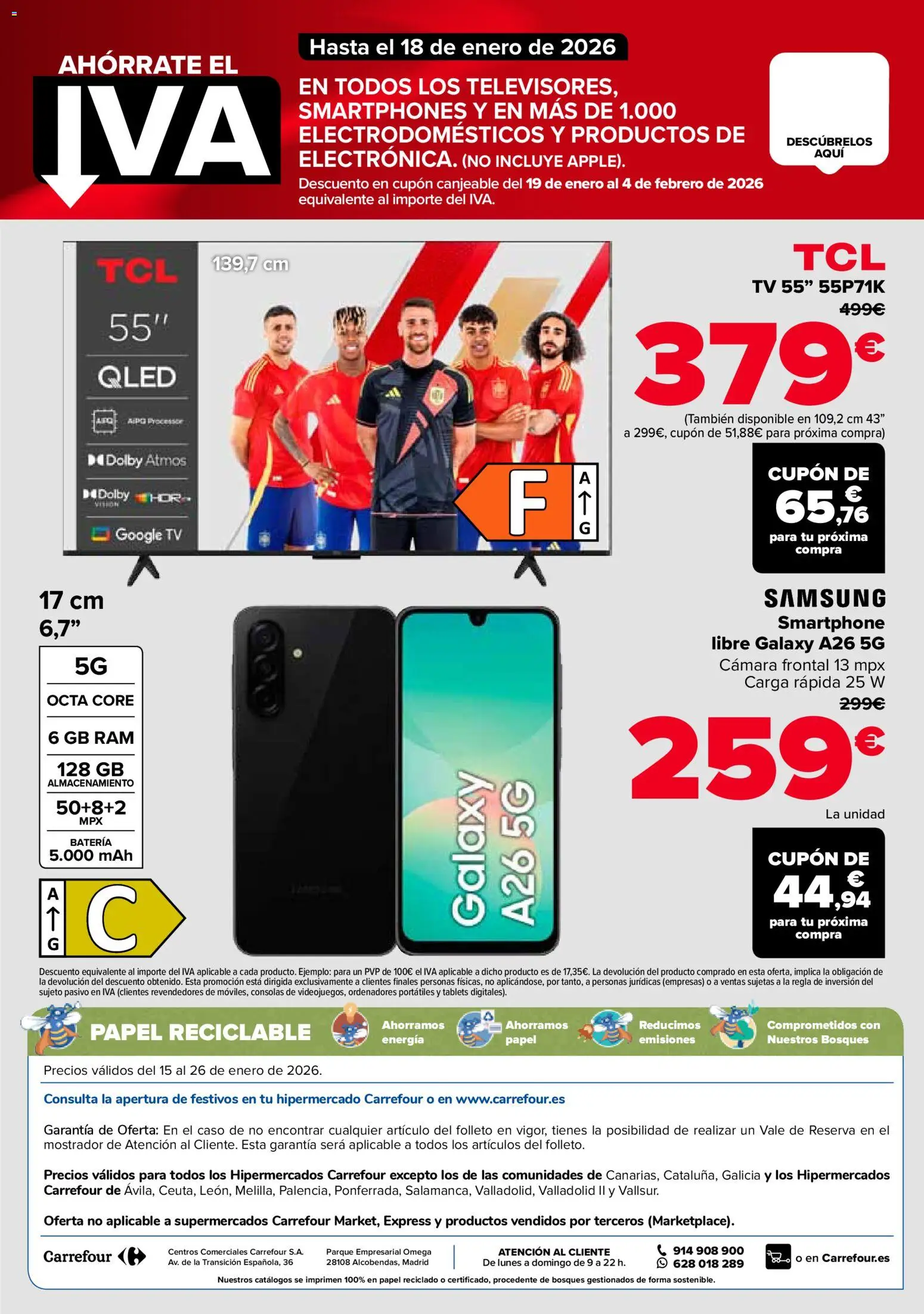 Carrefour folleto │ válido desde el 15.01.2026 | Página: 82 | Productos: Smartphone, Cámara, Batería