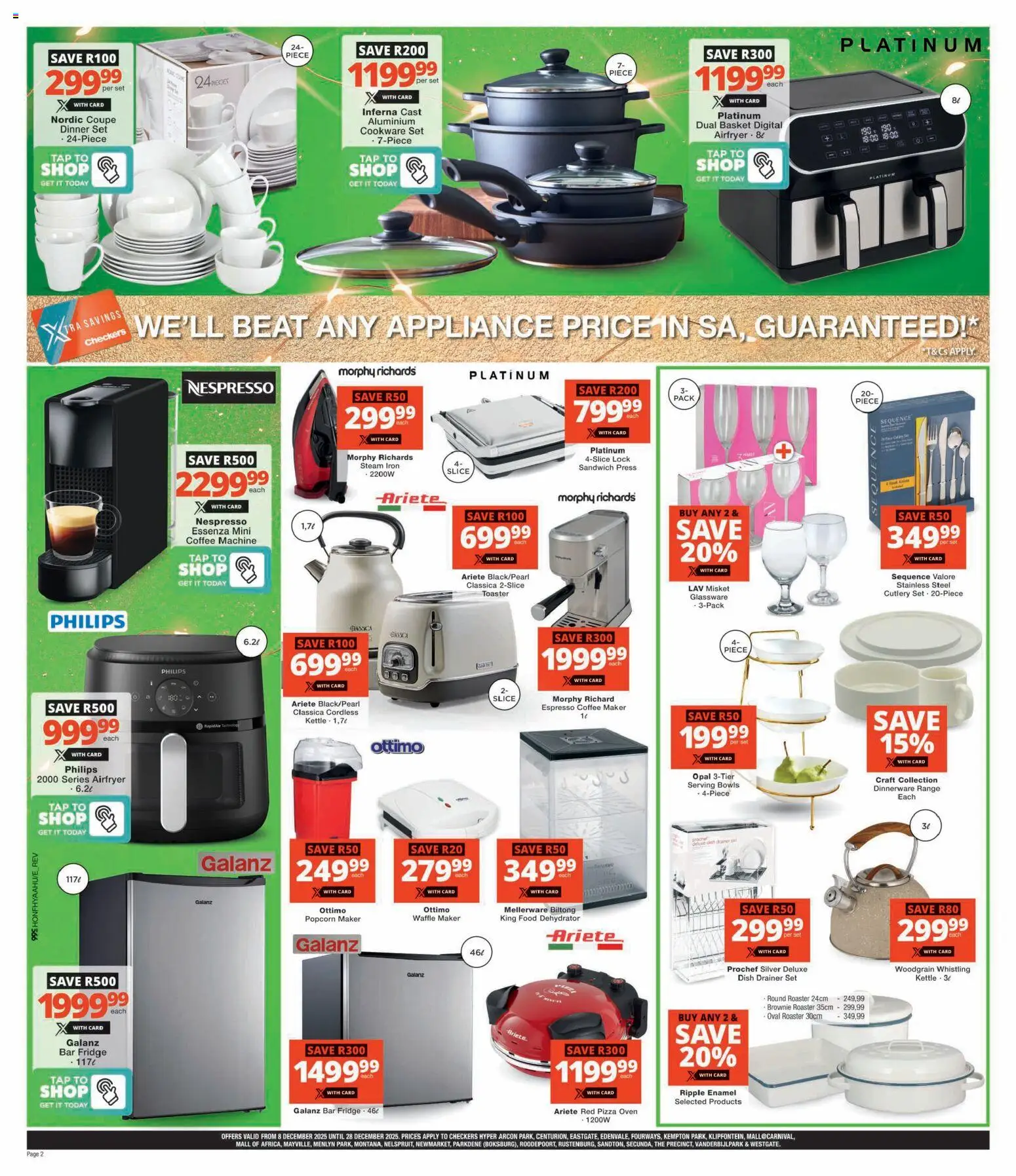 New Checkers catalogue – valid from 08.12.2025 | Page: 6 | Products: Iron, Press, Coffee, Enamel