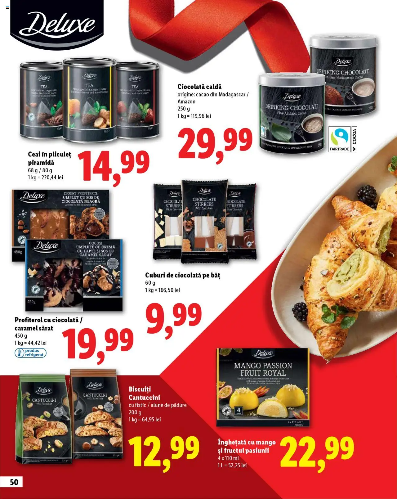 Noul catalog Lidl – valabil de la 23.10.2025 | Pagină: 50 | Produse: Alune, Lapte, Fistic, Înghețată