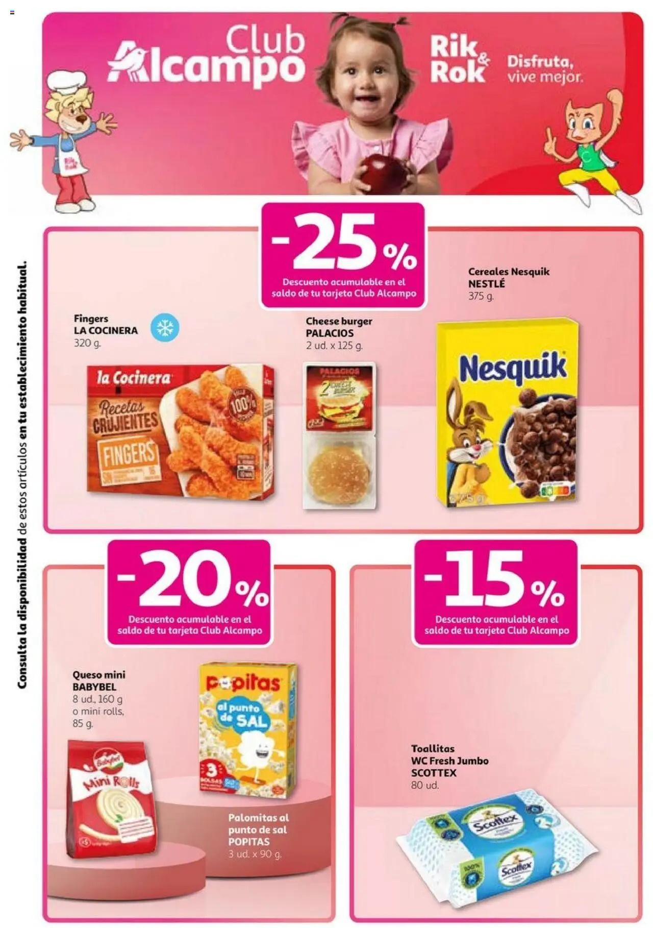 Alcampo - Club Nacional  │ válido desde el 11.09.2025 | Página: 22 | Productos: Queso, Cereales