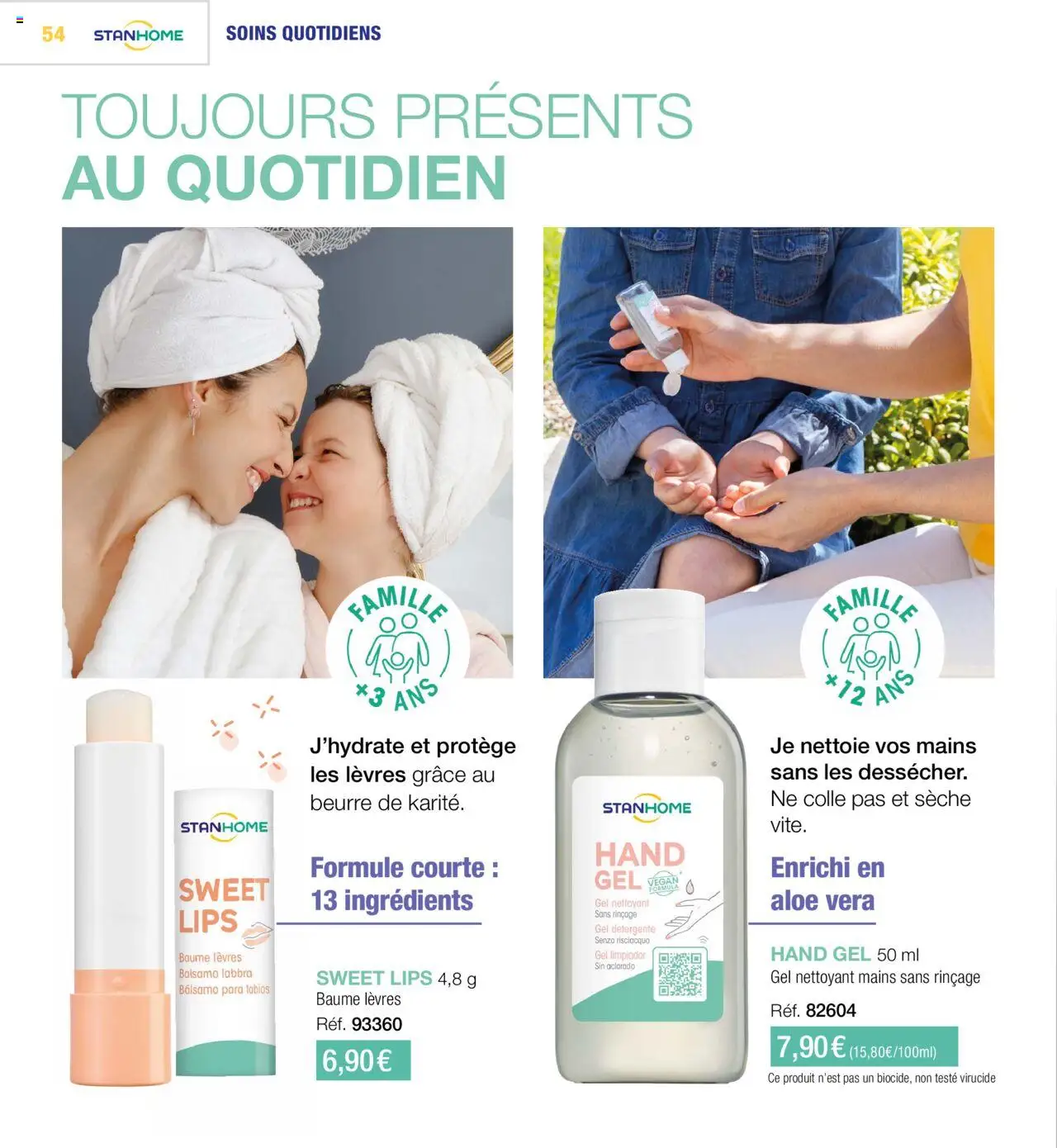  | Page: 54 | Produits: Gel nettoyant, Colle, Beurre