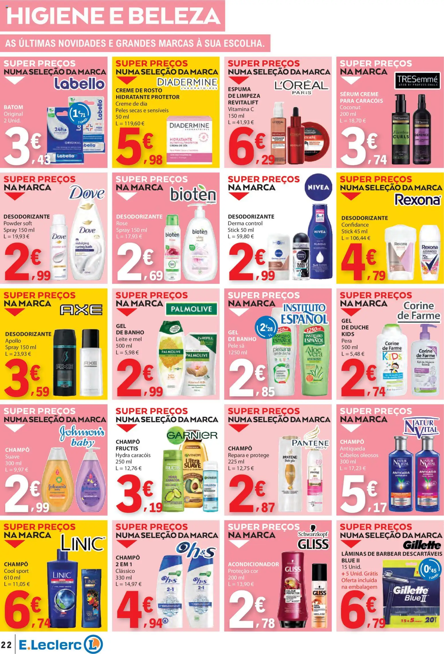 E.Leclerc folheto │ válido de 02.01.2026 | Página: 22 | Produtos: Sérum, Leite, Vitamina c, Mel