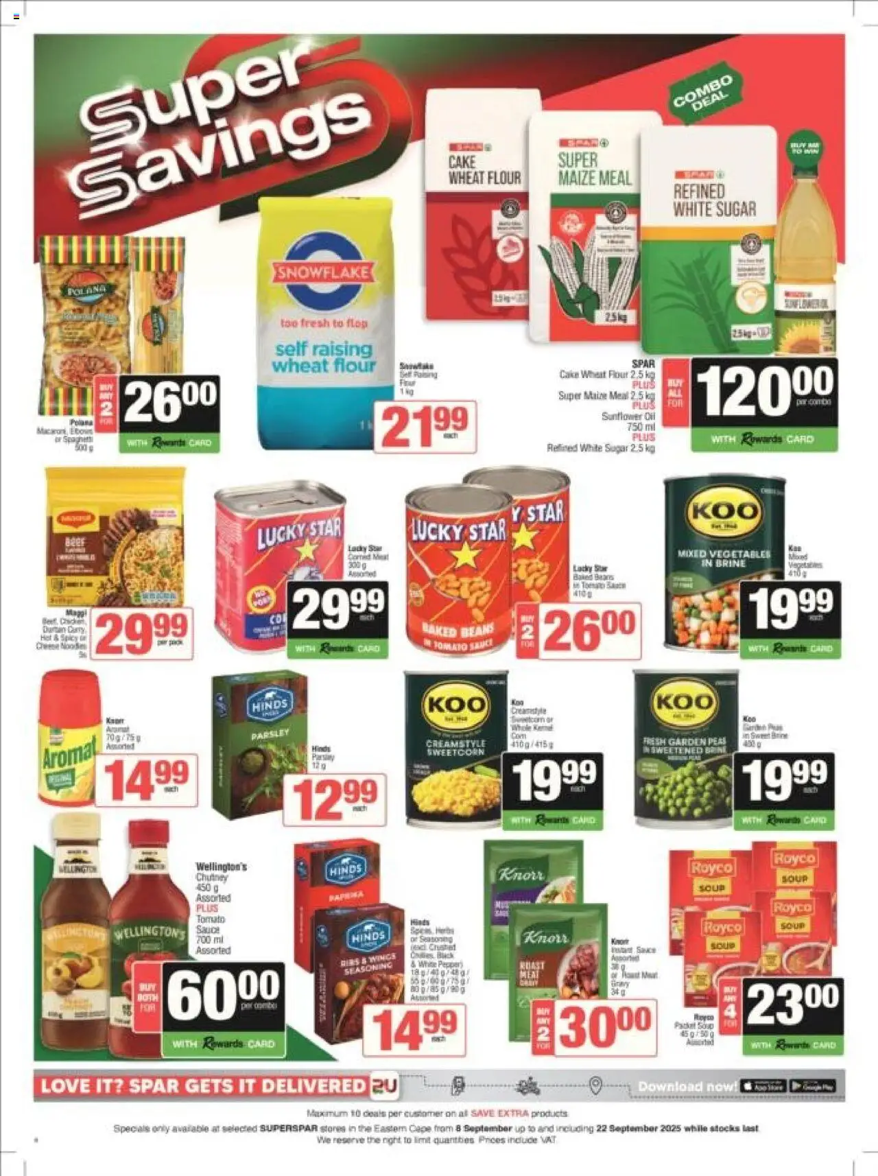 New Superspar catalogue – valid from 08.09.2025 | Page: 6 | Products: Beans, Chutney, Oil, Sugar