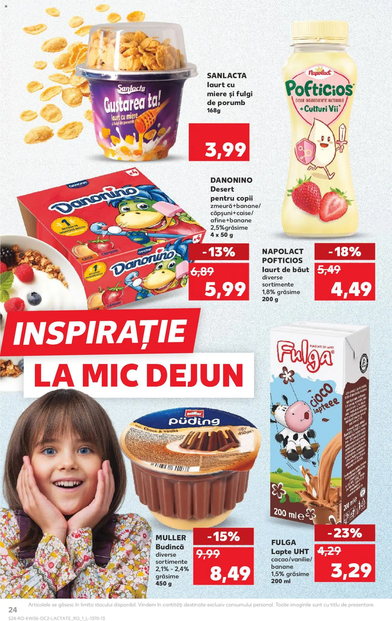 Noul catalog Kaufland – valabil de la 04.02.2026 | Pagină: 24 | Produse: Lapte, Banane, Fulgi, Porumb