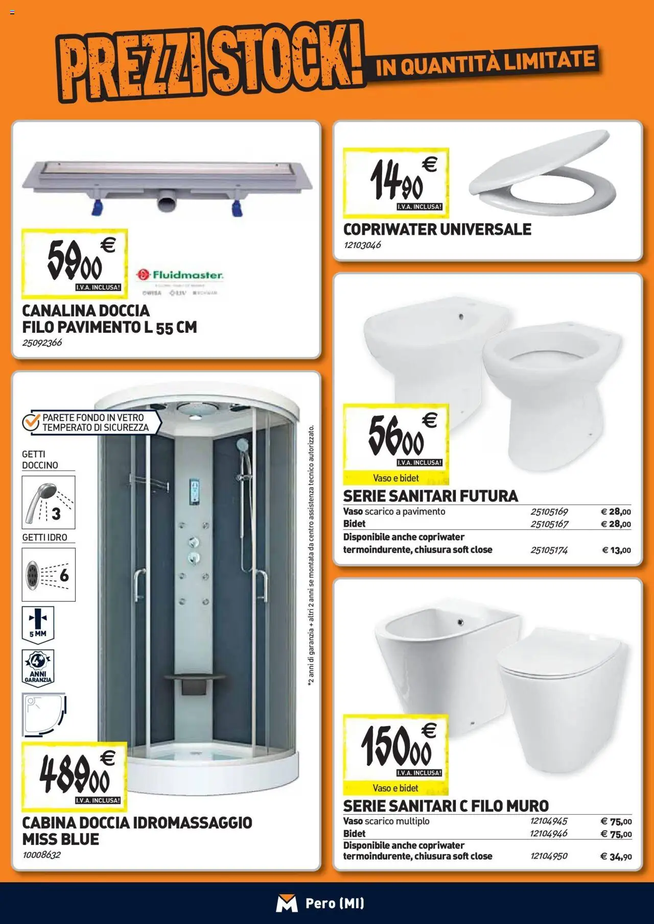 Volantino TECNOMAT del 24.09.2025 | Pagina: 3 | Prodotti: Pavimento, Doccia, Vaso