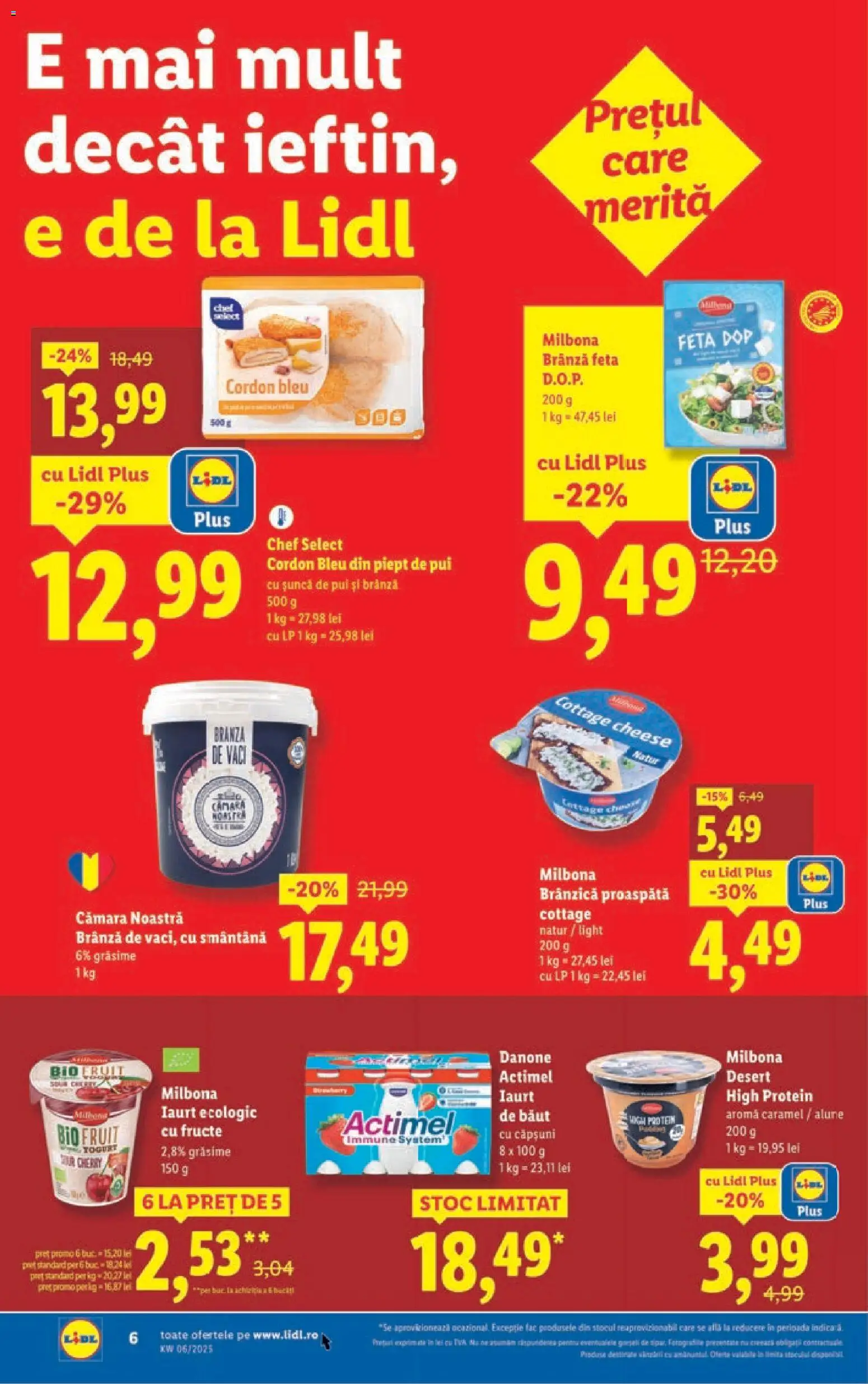 Noul catalog Lidl – valabil de la 02.02.2026 | Pagină: 6 | Produse: Şerit ödül, Hacıyatmaz Kedi Oyuncağı, Alune, Brânză