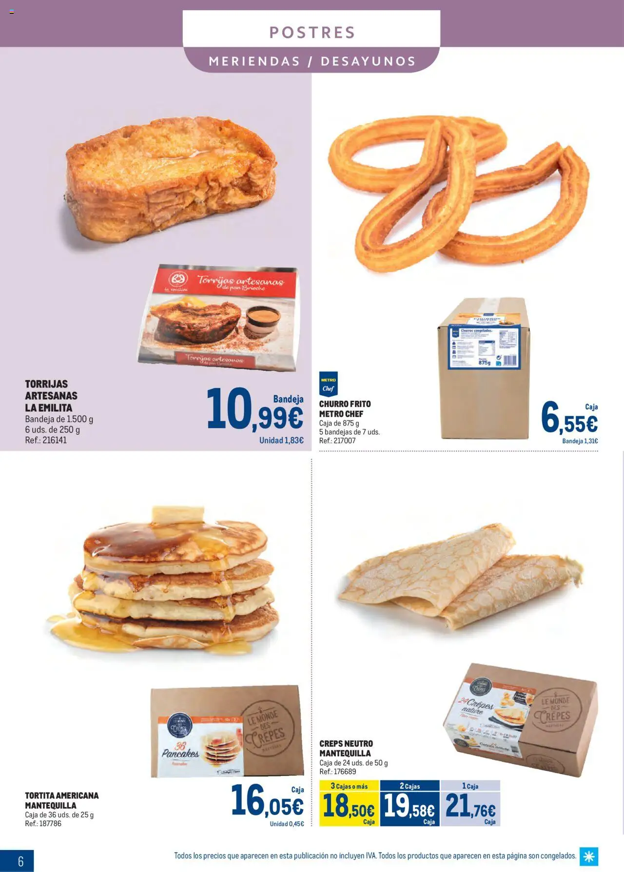 Makro - Congelados Centro │ válido desde el 04.08.2025 | Página: 6 | Productos: Pan, Συσκευή ροής, Bandeja, Caja