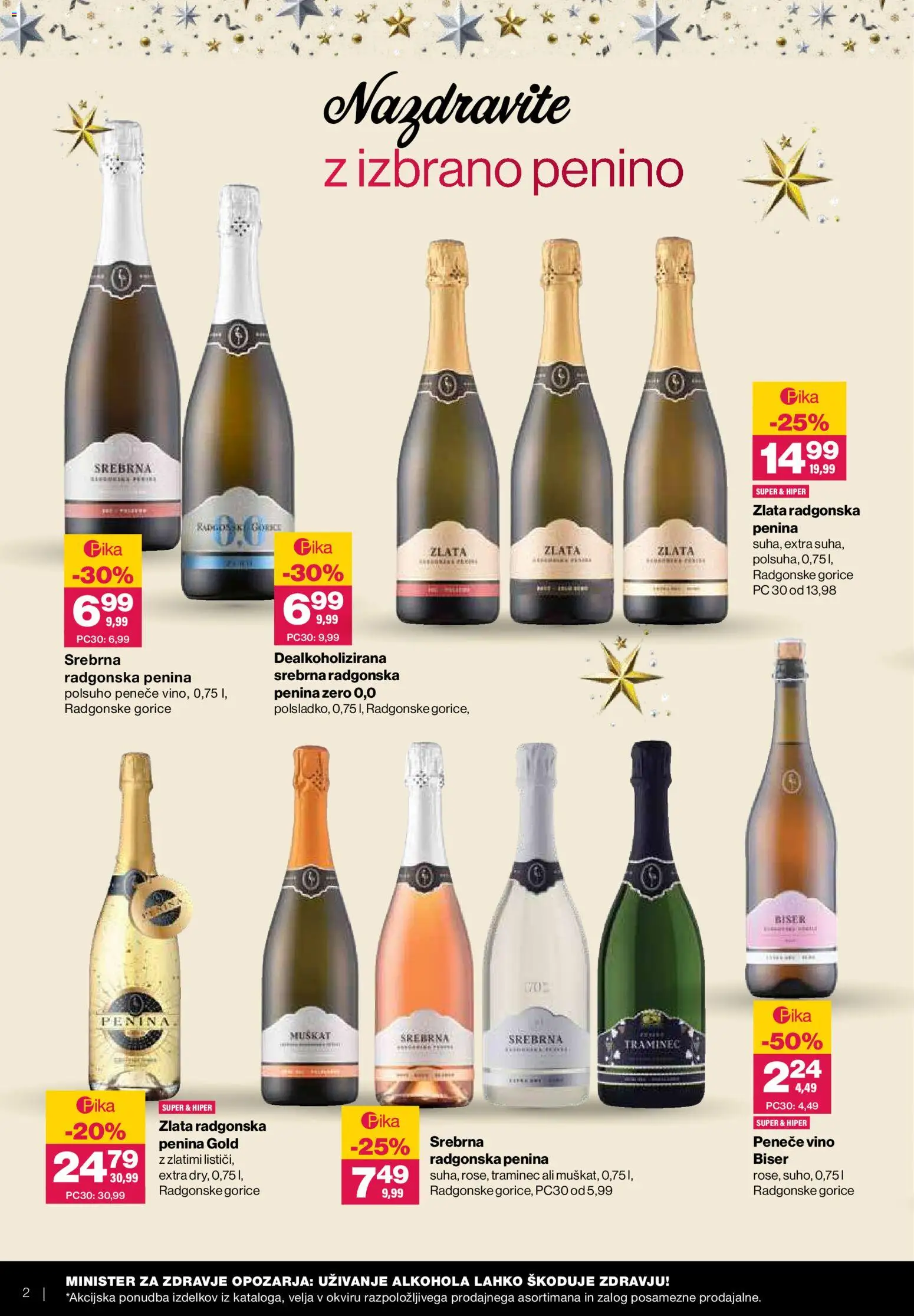 Novi Mercator katalog ponudbe – veljaven od 03.12.2025 | Stran: 2 | Izdelki: Penina, Vino