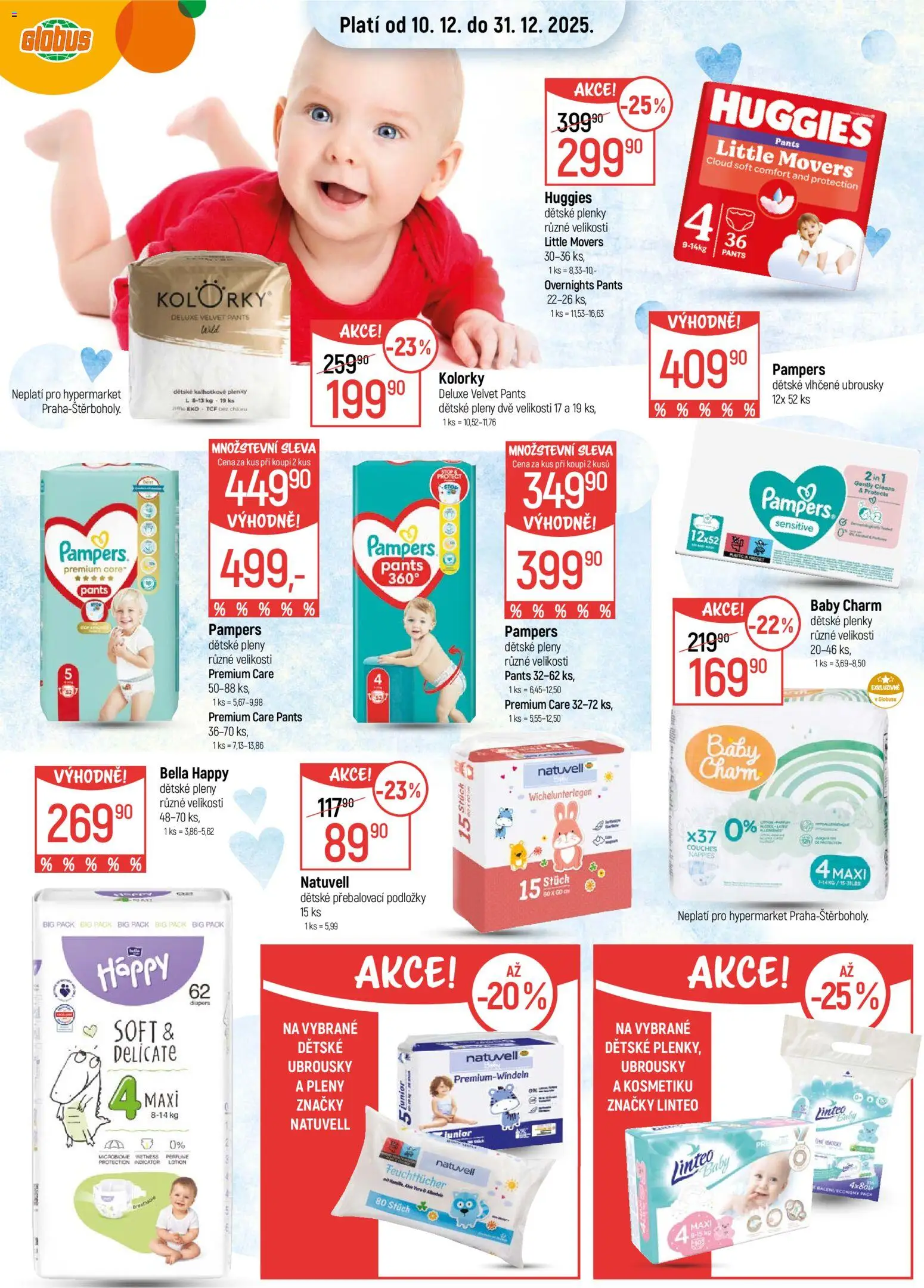 Globus leták - Pardubice od 10.12.2025 | Strana: 21 | Produkty: Ubrousky, Pampers, Deluxe, Dětské pleny