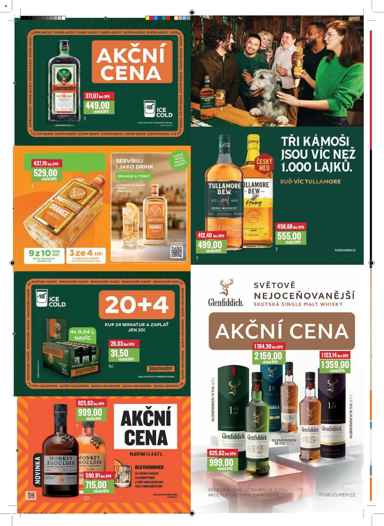 Ratio leták od 01.01.2026 | Strana: 60 | Produkty: Jägermeister, Whisky, Sirup, Tonic