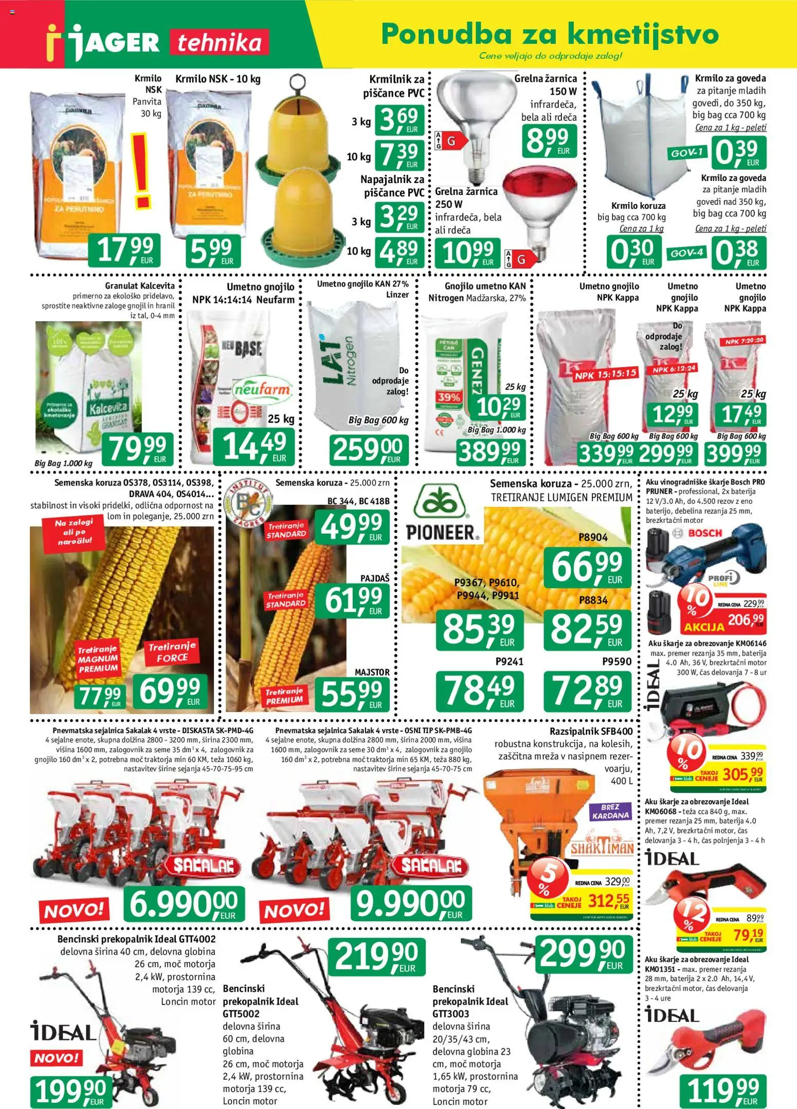 Novi Jager katalog ponudbe – veljaven od 11.02.2026 | Stran: 12 | Izdelki: Baterija, Koruza, Teza