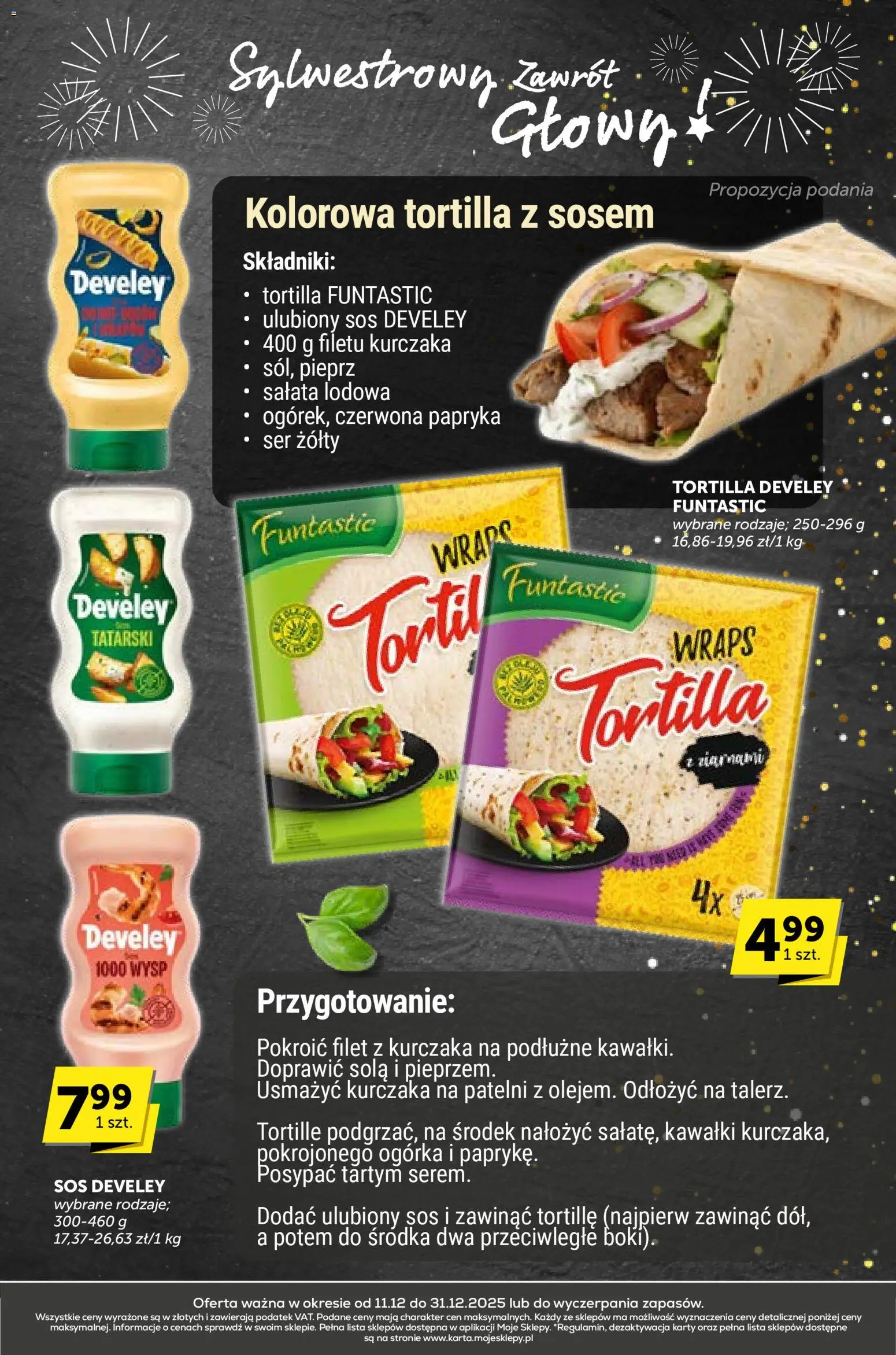 ABC Gazetka - Sylwestrowy Zawrót Głowy od 11.12.2025 | Strona: 25 | Produkty: Tortilla, Papryka, Ser, Pieprz